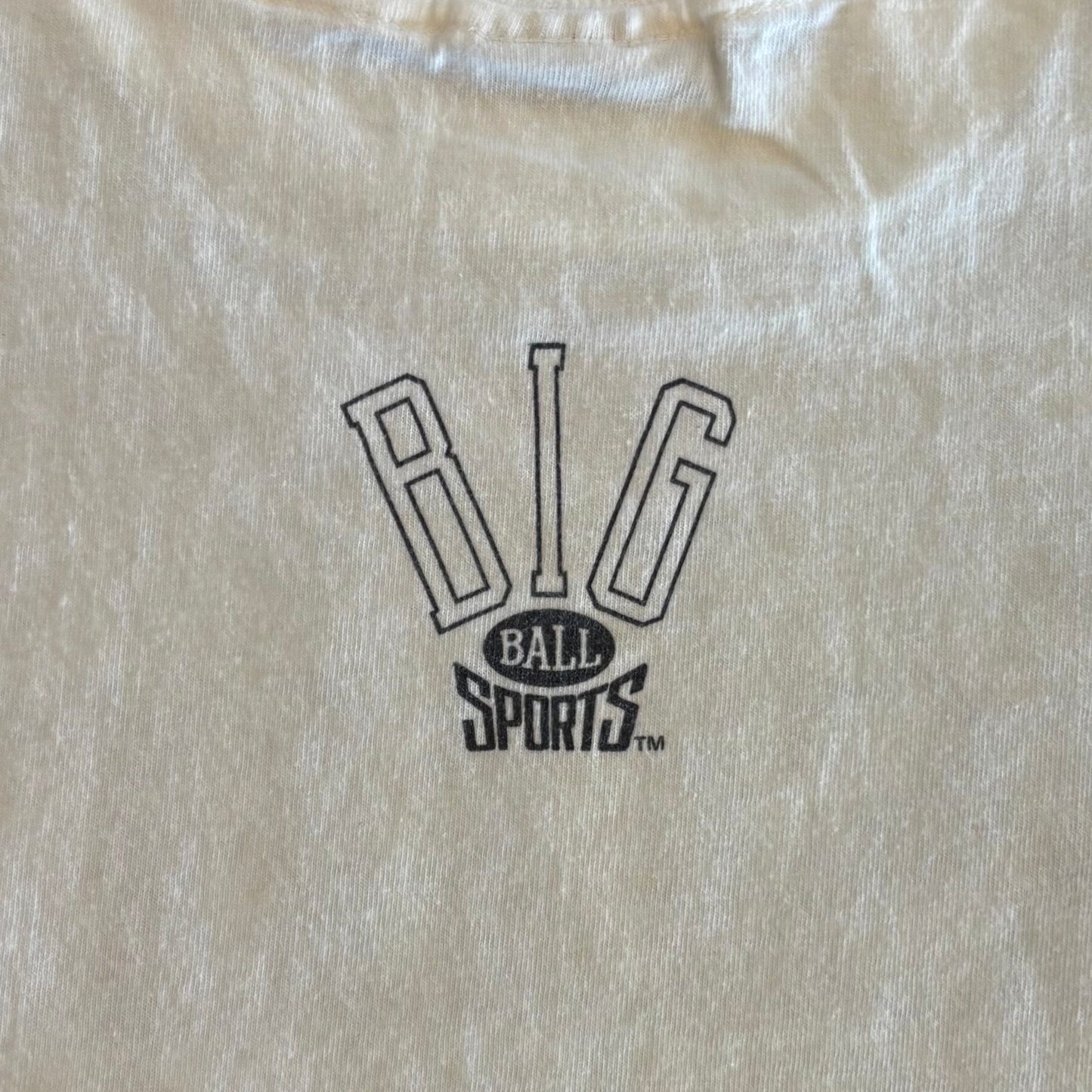 90’s BIG BALL SPORTS “Fishing Is Life” Tシャツ 白 (L)/A3694T-SO