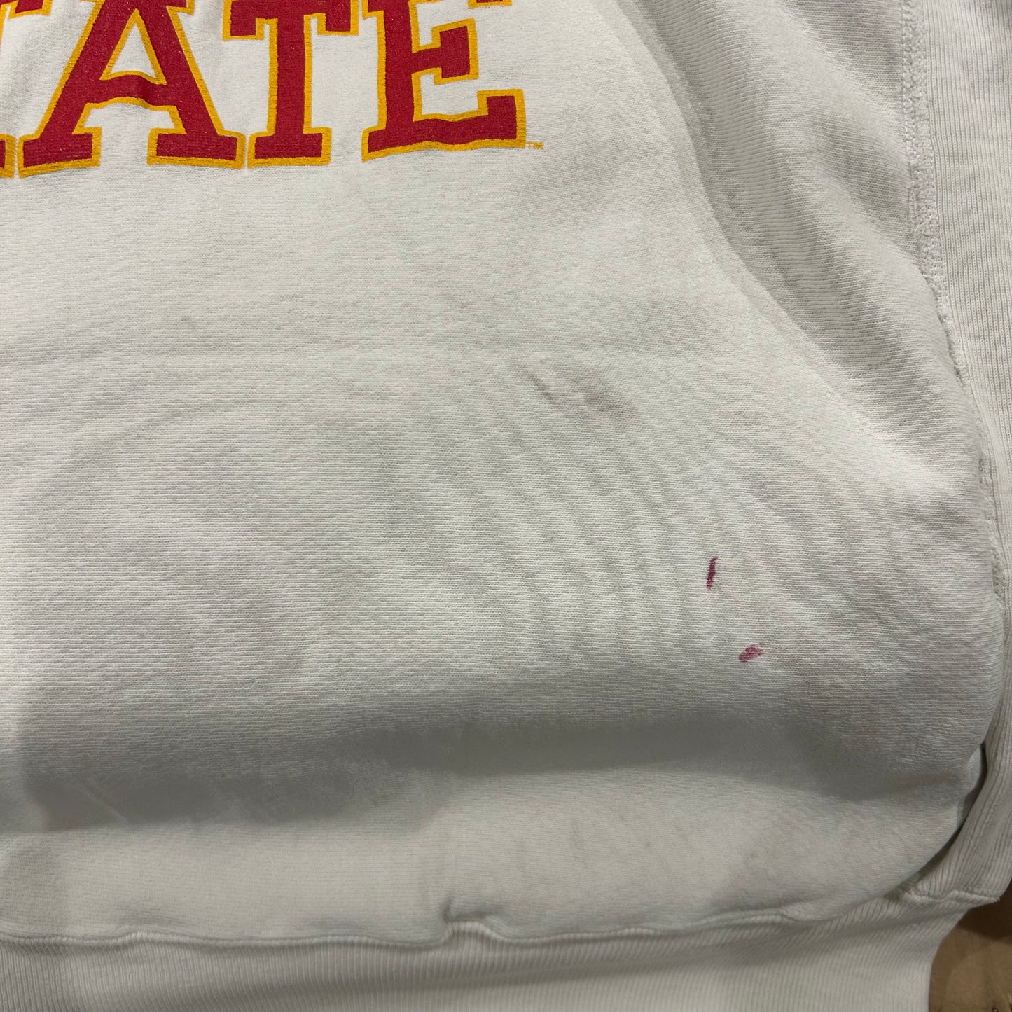 90's Champion ReverseWeave リバースウィーブ スウェット IOWA STATE 白(XL)/A5441R-SO