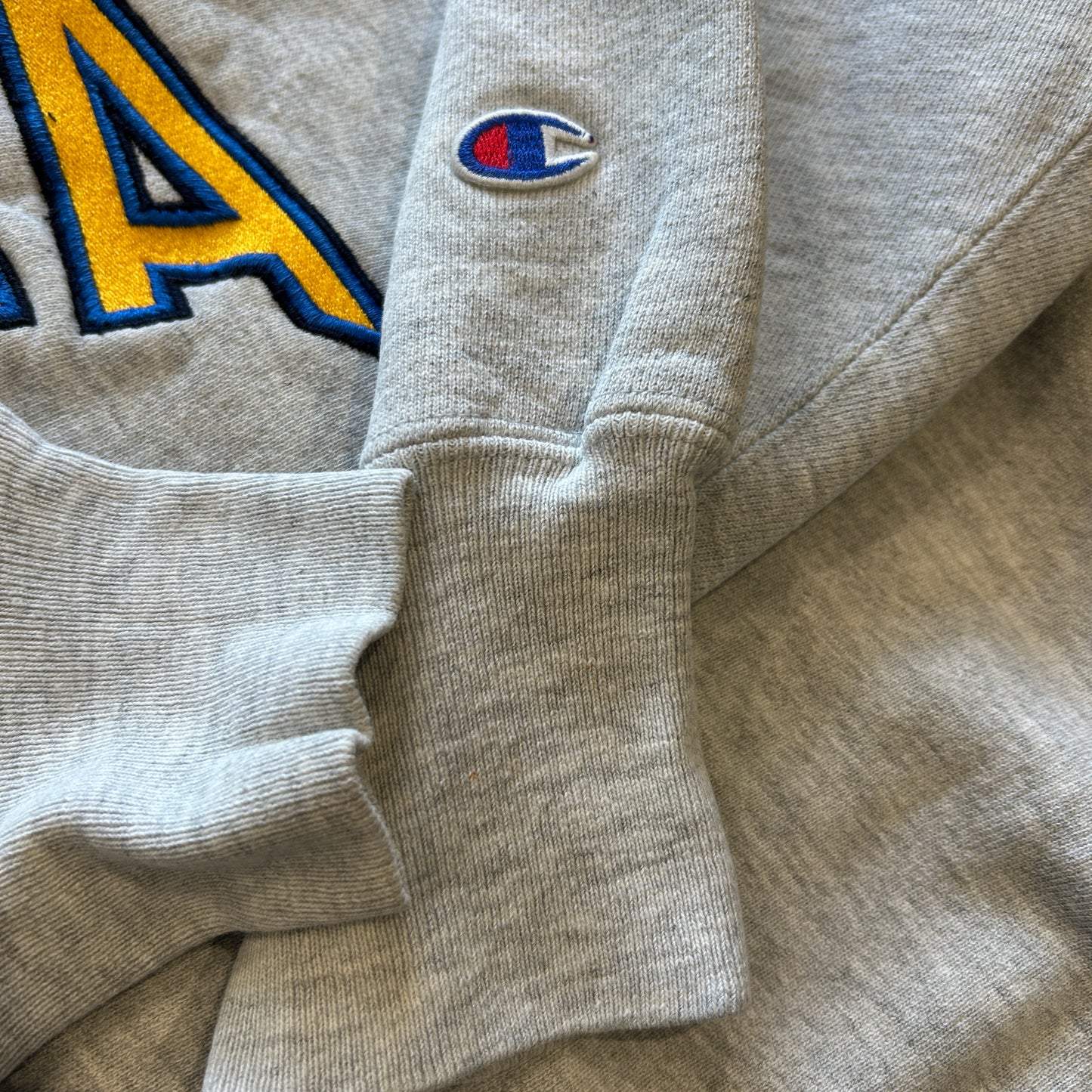 90's Champion Reverse Weave リバースウィーブ UCLA 刺繍 スウェット グレー(XXL)/A1054R-SO
