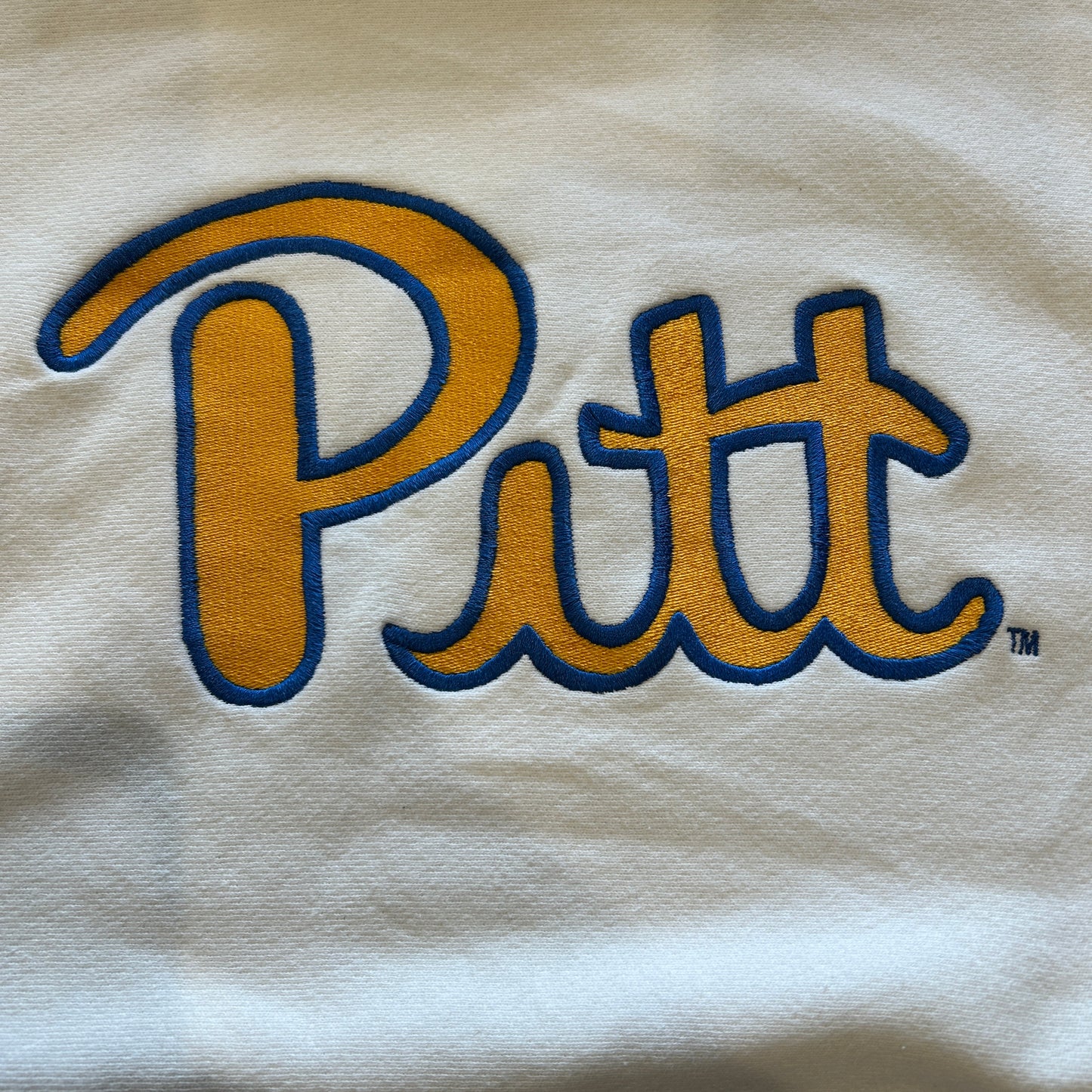 90's Champion Reverse Weave リバースウィーブ PITT 刺繍カレッジスウェット 白(L)/)A1053R-SO