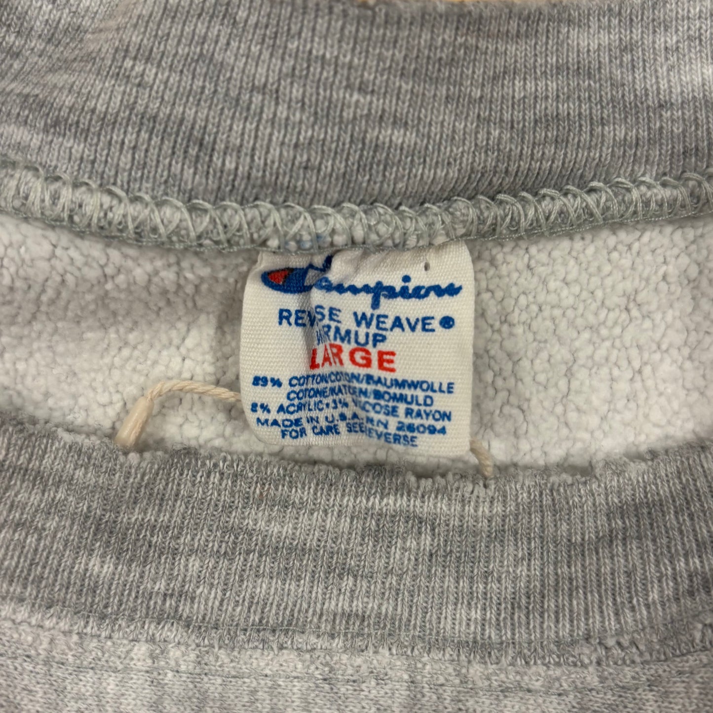 80's Champion "Minnesota Base Ball" リバースウィーブ カレッジスウェット 白 (L)/A2538S-SO