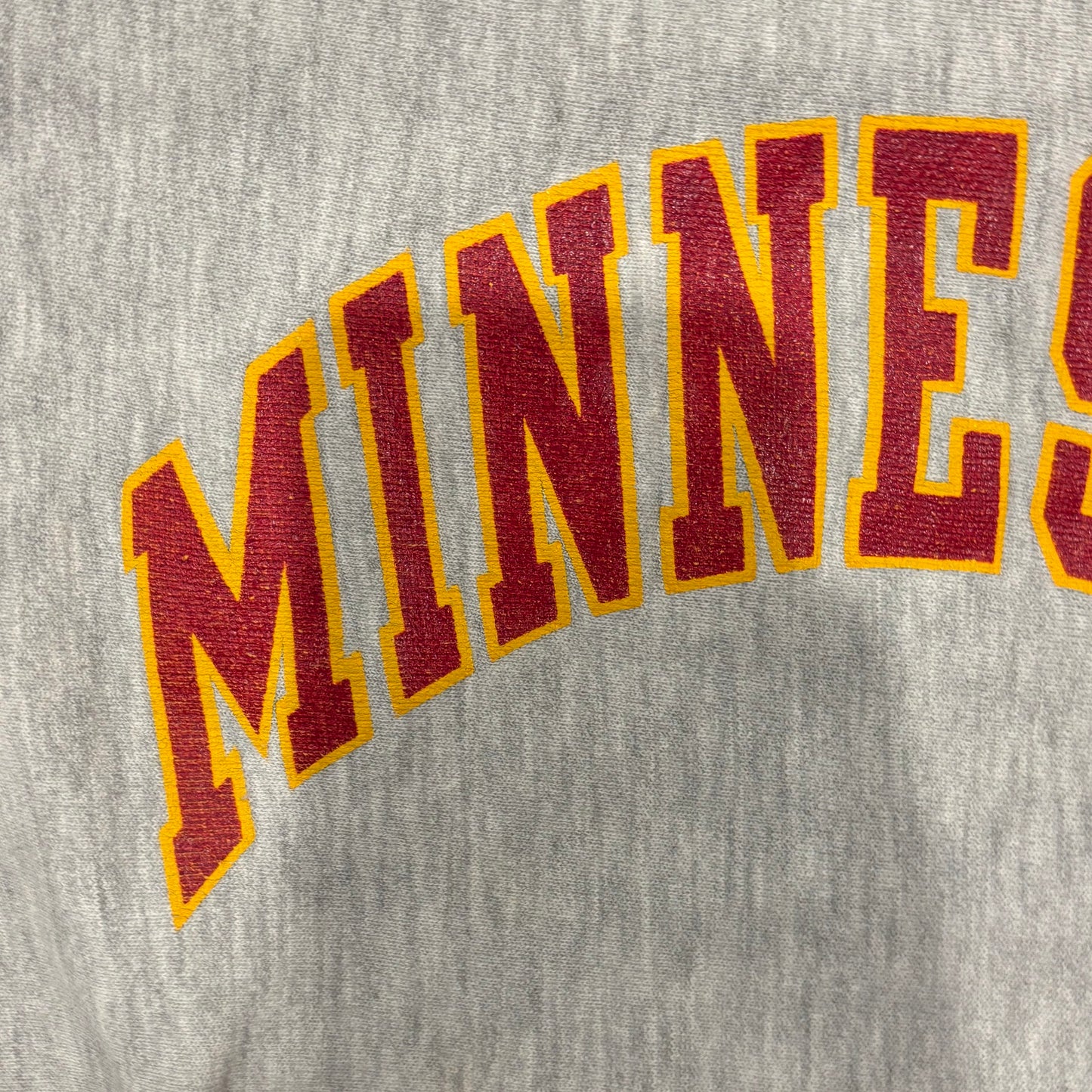 80's Champion "Minnesota Base Ball" リバースウィーブ カレッジスウェット 白 (L)/A2538S-SO
