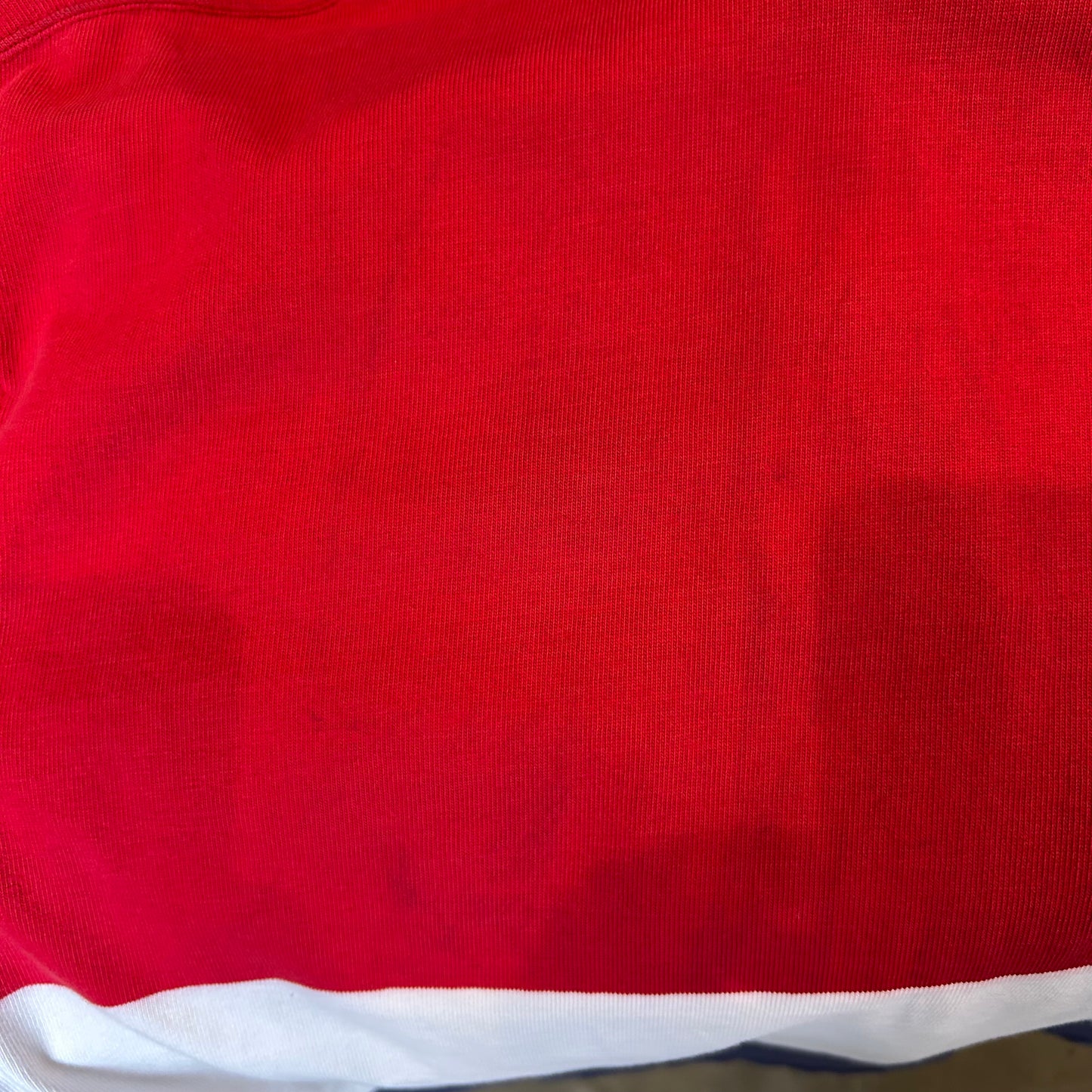 90's Polo Ralph Lauren ラルフローレン"Polo Stadium 1992"OG ラガーシャツ 赤白紺(XL)/B2385T-SO