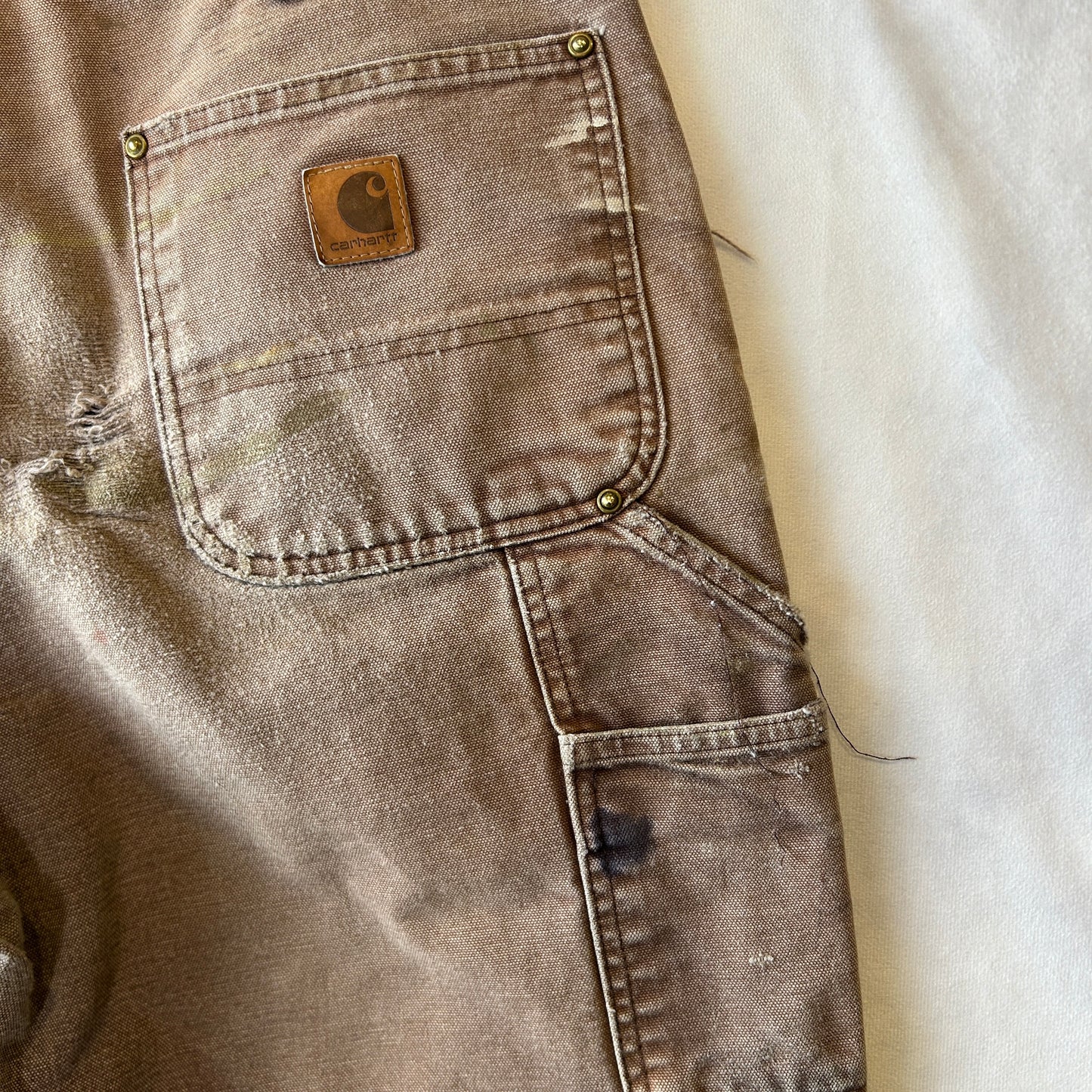 00's Carhartt カーハート ダブルニー ワークパンツ ペインター 襤褸 B136 DKB(34×30)/B3425P-SO