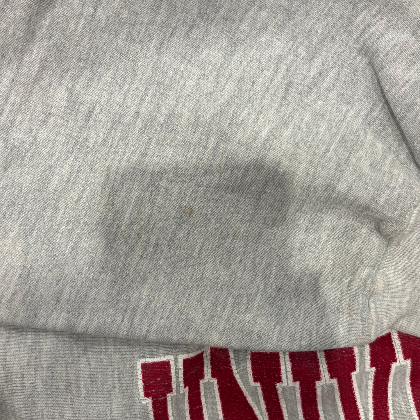 00's Champion "Indiana University" リバースウィーブ カレッジスウェット 白 (XL)/A2143S-SO