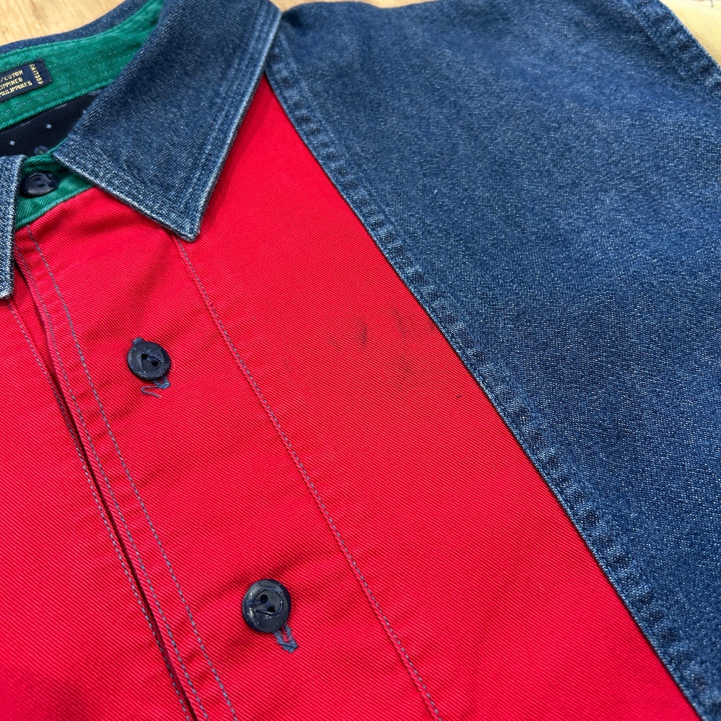 00's COLOURS by ALEXANDER JULIAN denim shirt デニム シャツ マルチカラー (XL)/A7909SH-SO