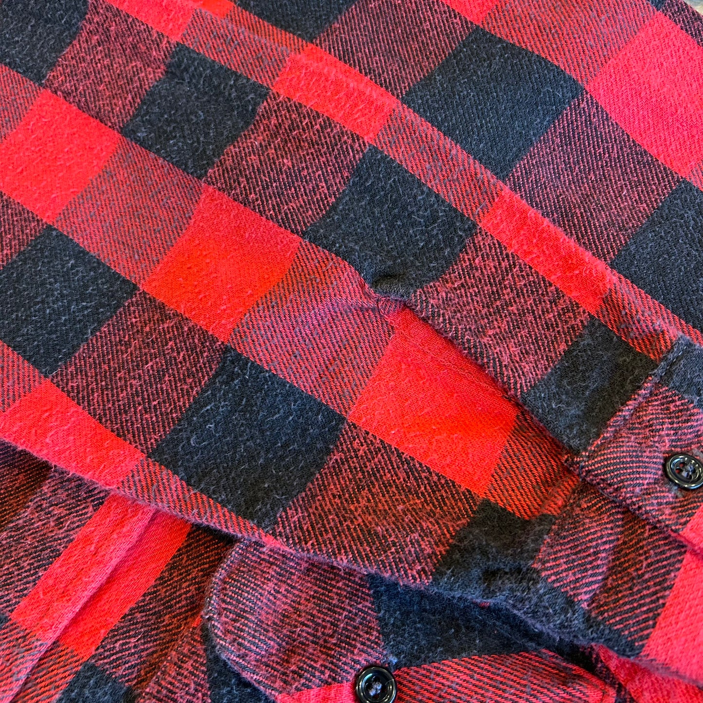 80's FIVE BROTHER ネルシャツ バッファローチェック (XL-T)/A6092SH-SO