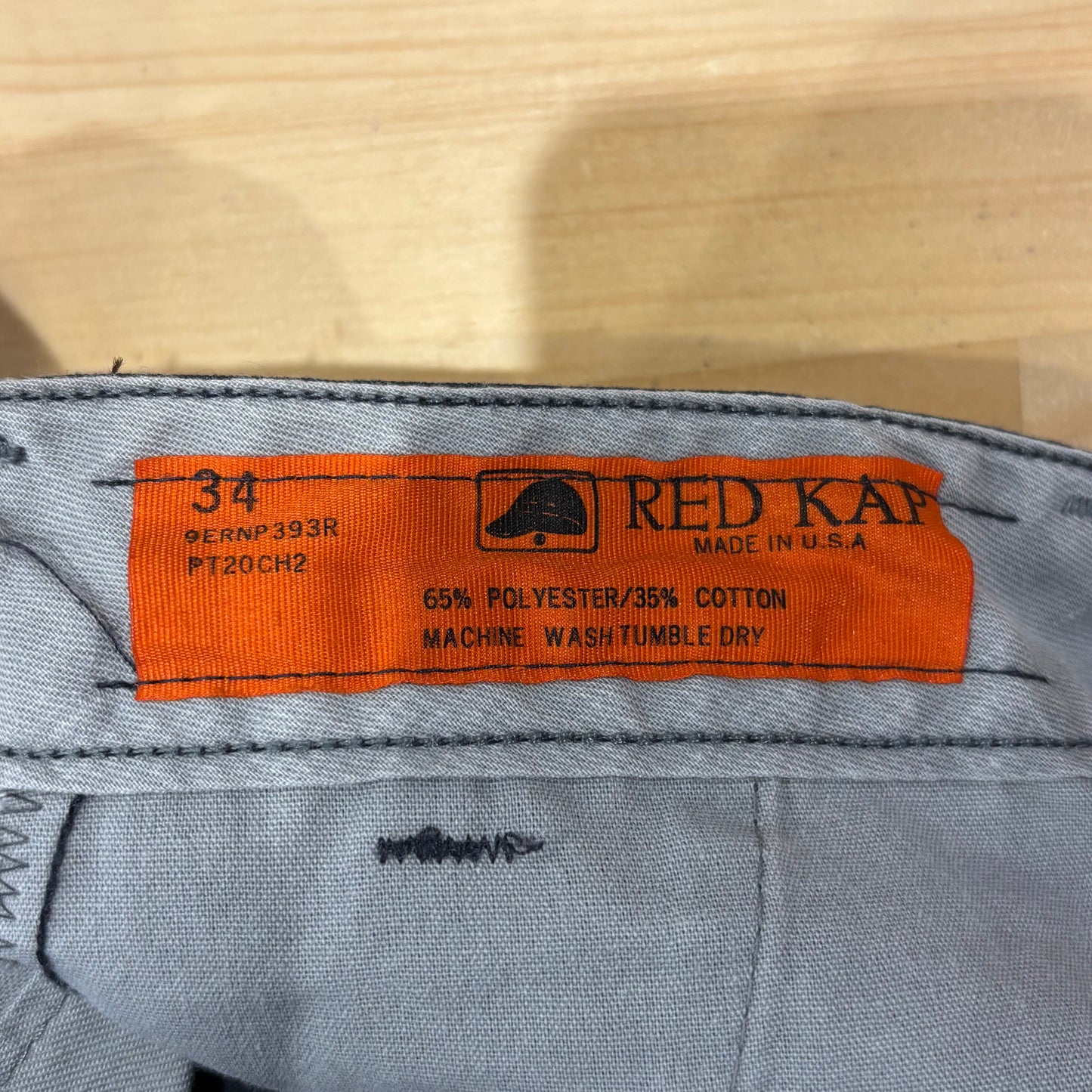 90's RED KAP レッドキャップ PT20 ワークパンツ グレー (W34)/B2565P-SO