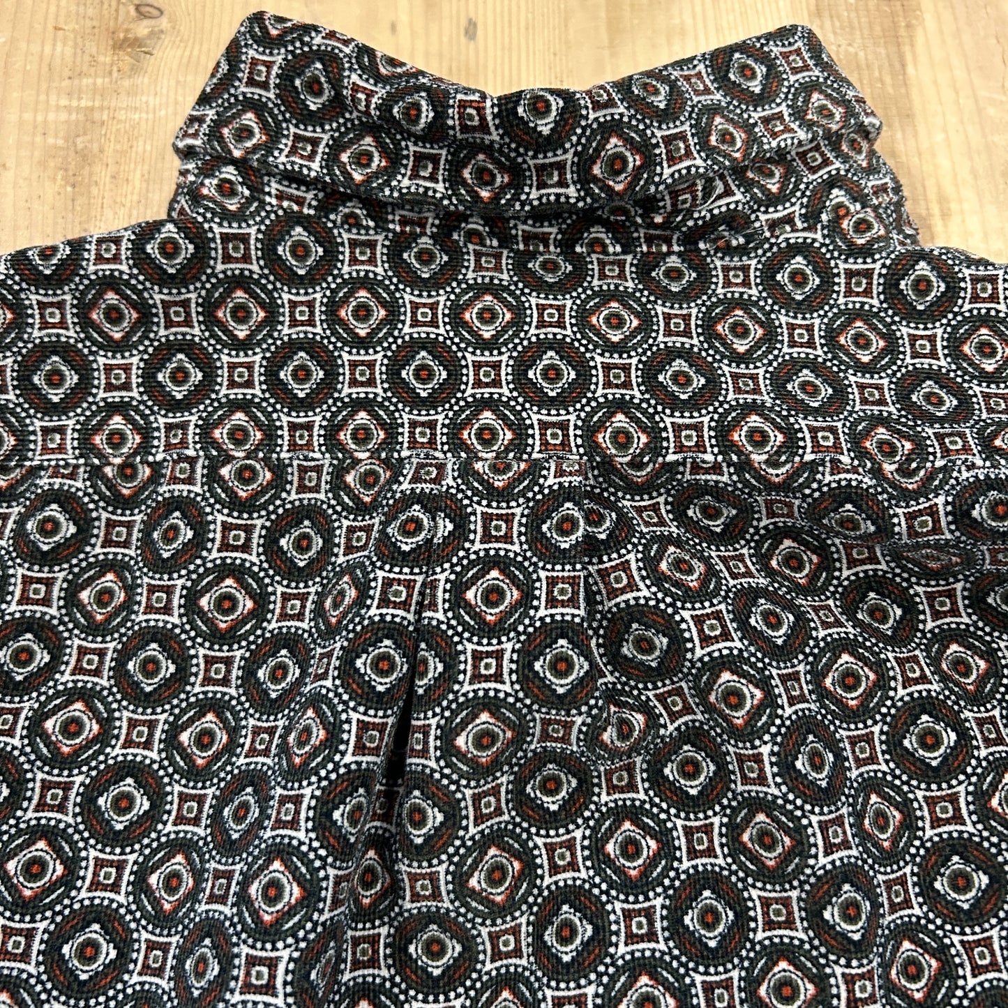 00's BANANA REPUBLIC STANDARD FIT corduroy shirt バナナリパブリック プリント コーデュロイ シャツ (XL)/A7933SH-SO