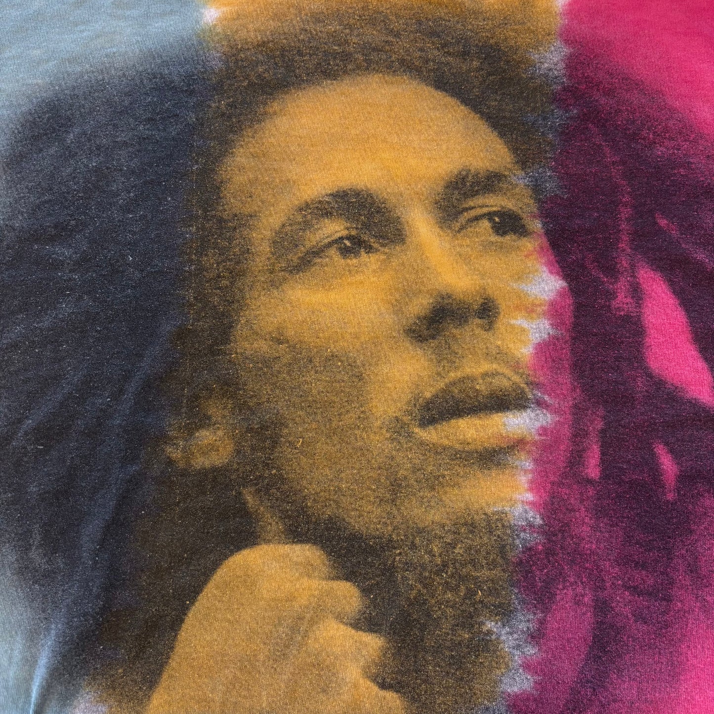 90's BOB MARLEY Robert Nesta Marley ツアーTシャツ タイダイ (XL)/A4029T-SO
