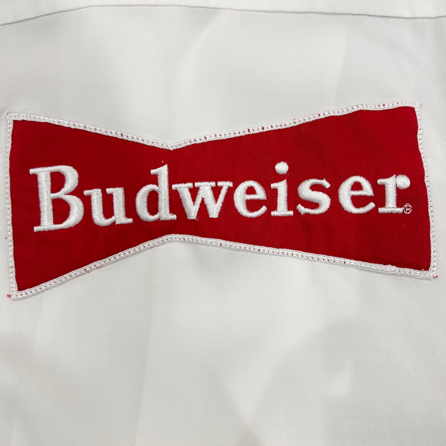 60's Hilton レーヨンボーリングシャツ BUDWEISER バドワイザー 白(L)/A3240SH-SO