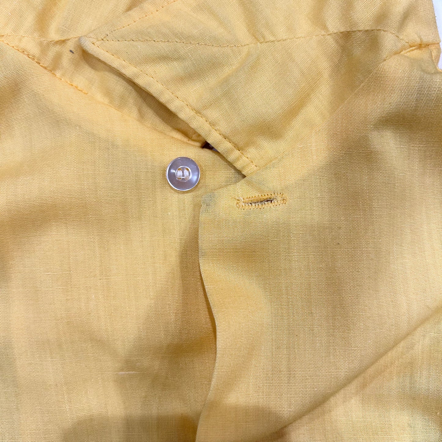 70's Hilton PERMANENT PRESS ボーリングシャツ 黄色(M)/A6596SH-SO