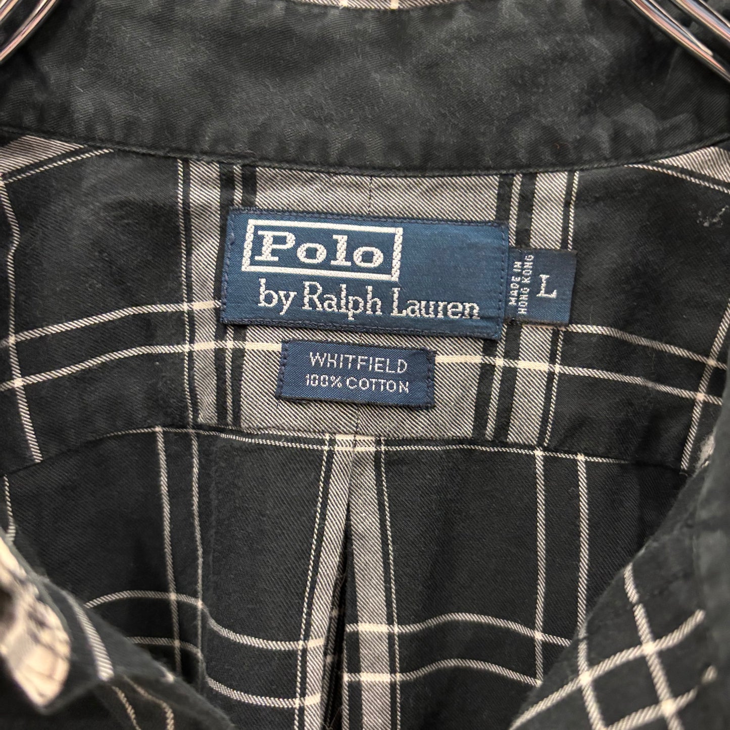 00's Polo by Ralph Lauren "WHITFIELD" check shirt (L)/A6306SH-SO