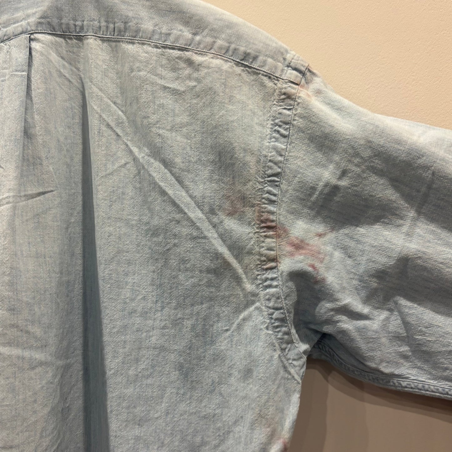 00's Ralph Lauren band collar shirt "POSTBOY" (S)/A6307SH-SO