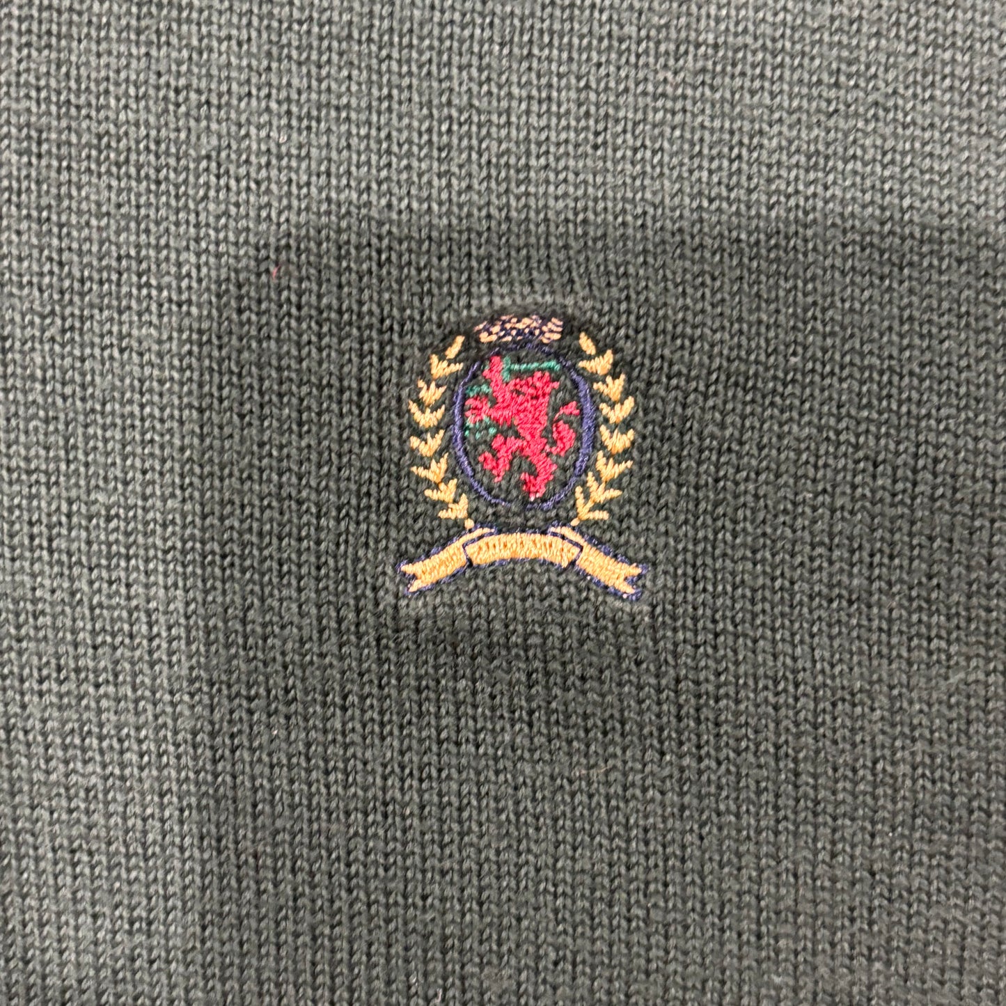 00's Tommy Hilfiger トミーヒルフィガー ベスト 緑 (L)/B2347V-SO
