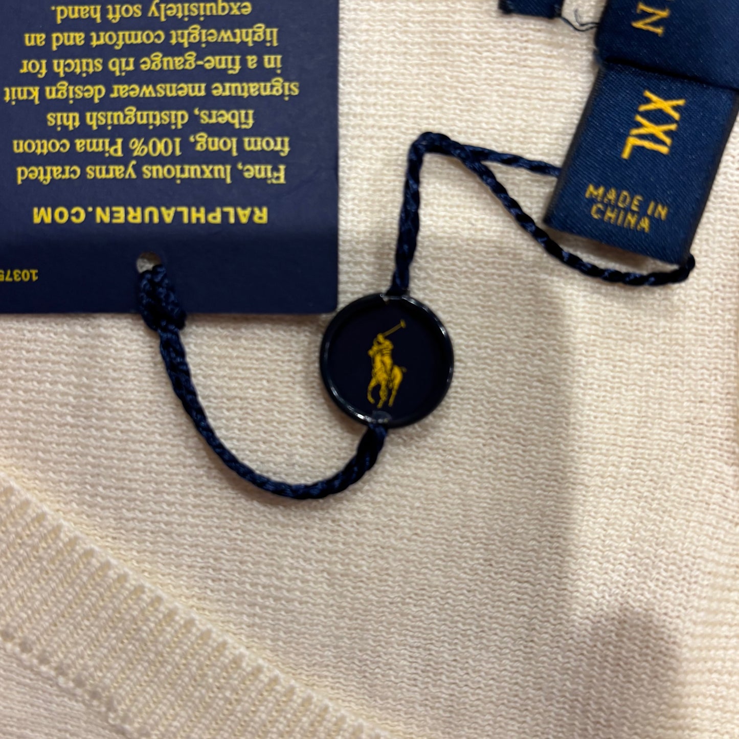 00's Polo Ralph Lauren ラルフローレン ベスト 未使用 白 (XXL)/B2268V-SO
