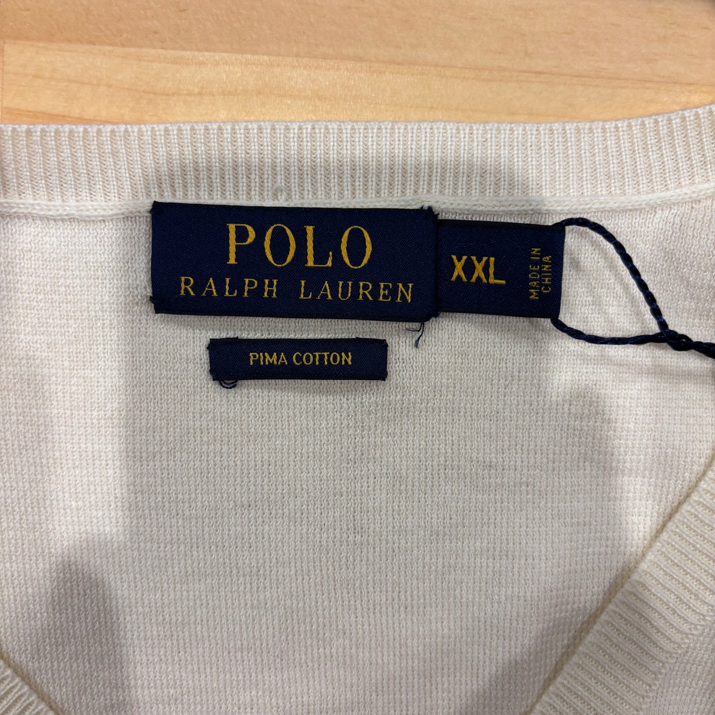00's Polo Ralph Lauren ラルフローレン ベスト 未使用 白 (XXL)/B2268V-SO