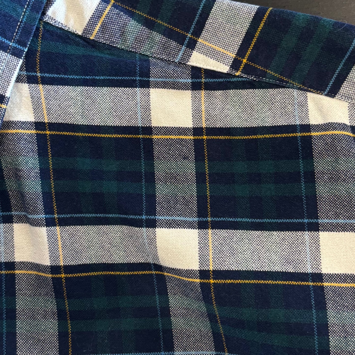 90's Ralph Lauren cotton BIG shirt 緑青黄白 (M)/A6338S-SO