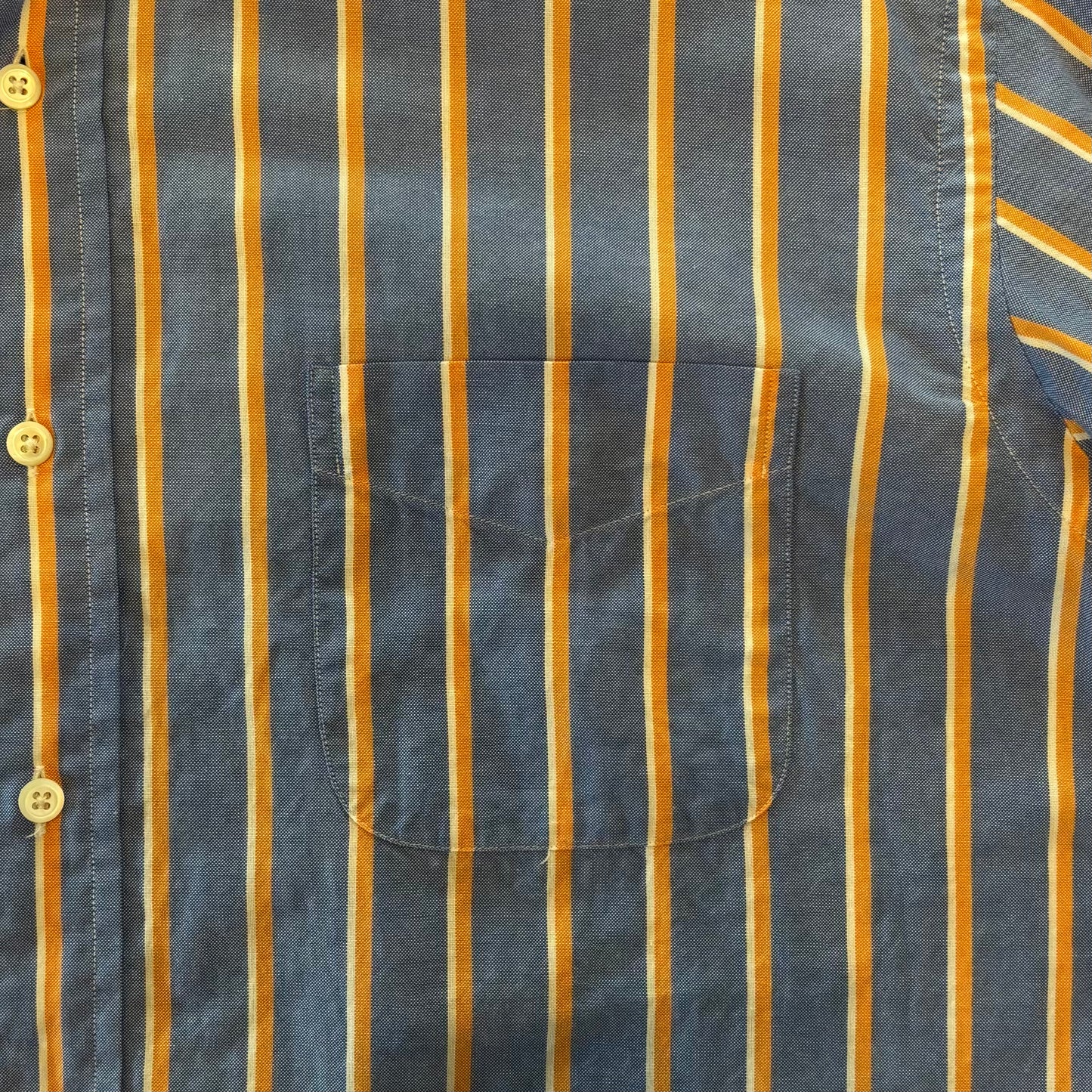 00's Ralph Lauren stripe shirt 橙青白 (XL)/A6340S-SO