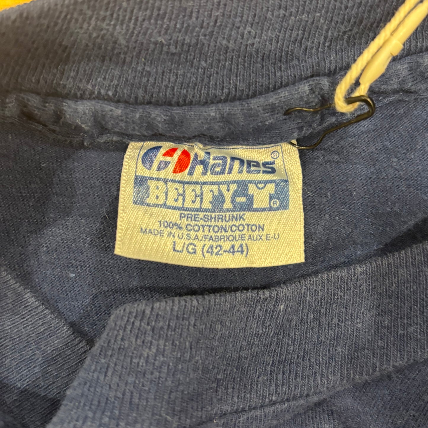 90's Hanes Harley-Davidson "Established 1903" 袖プリント ロングTシャツ 紺 (L)/B0661T-SO