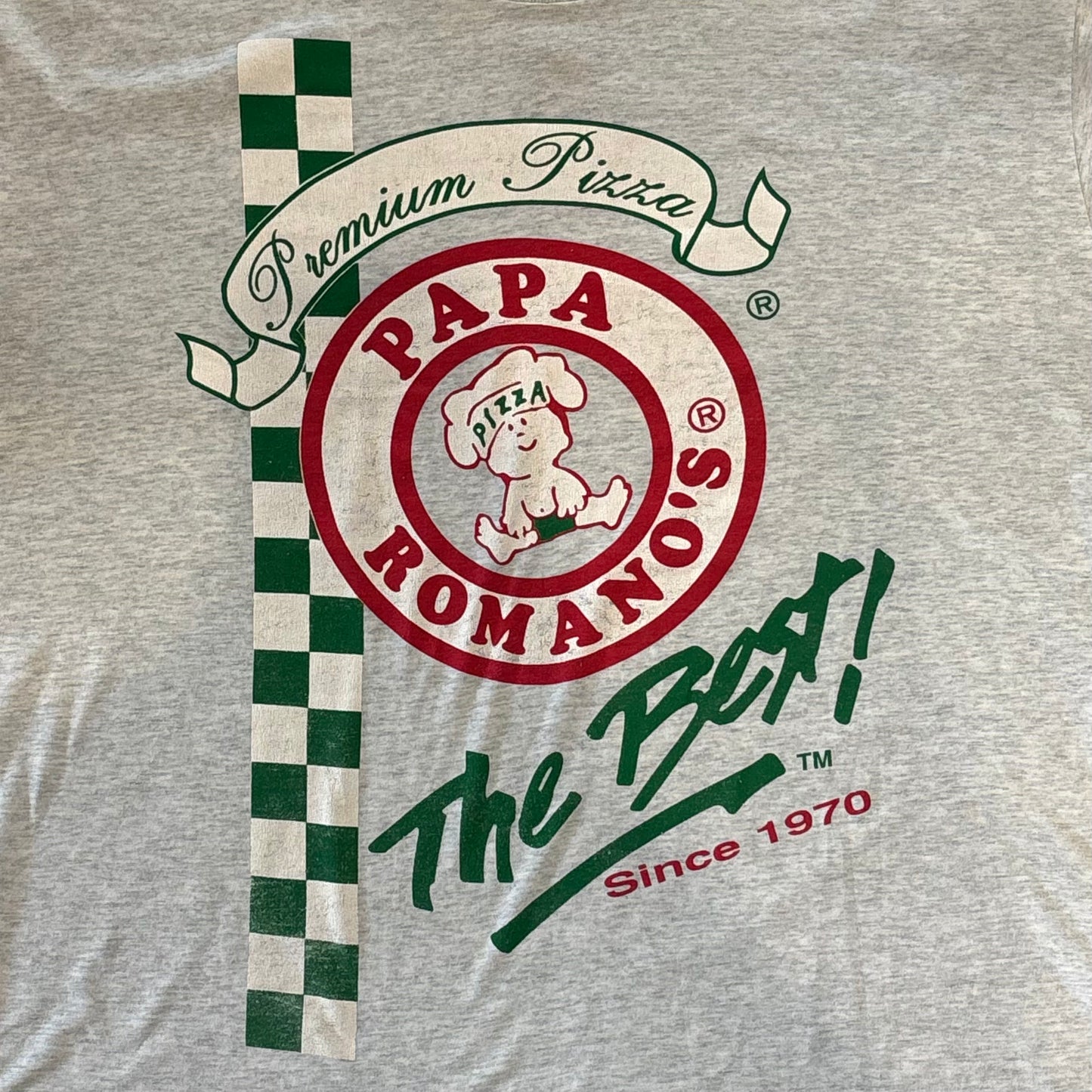 90's PAPA ROMANOS 企業Tシャツ白(XL)/A2967T-SO
