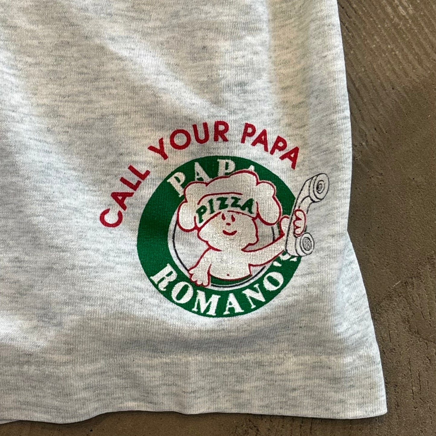 90's PAPA ROMANOS 企業Tシャツ白(XL)/A2967T-SO