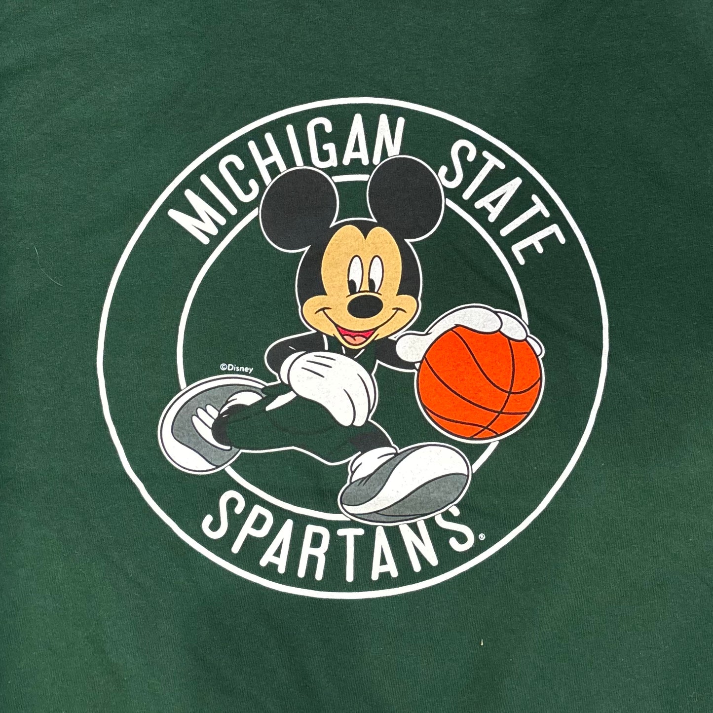 00's SOFFE MICHIGAN STATE SPARTANS T-shirt 緑 (サイズ不明)/A4116T-SO