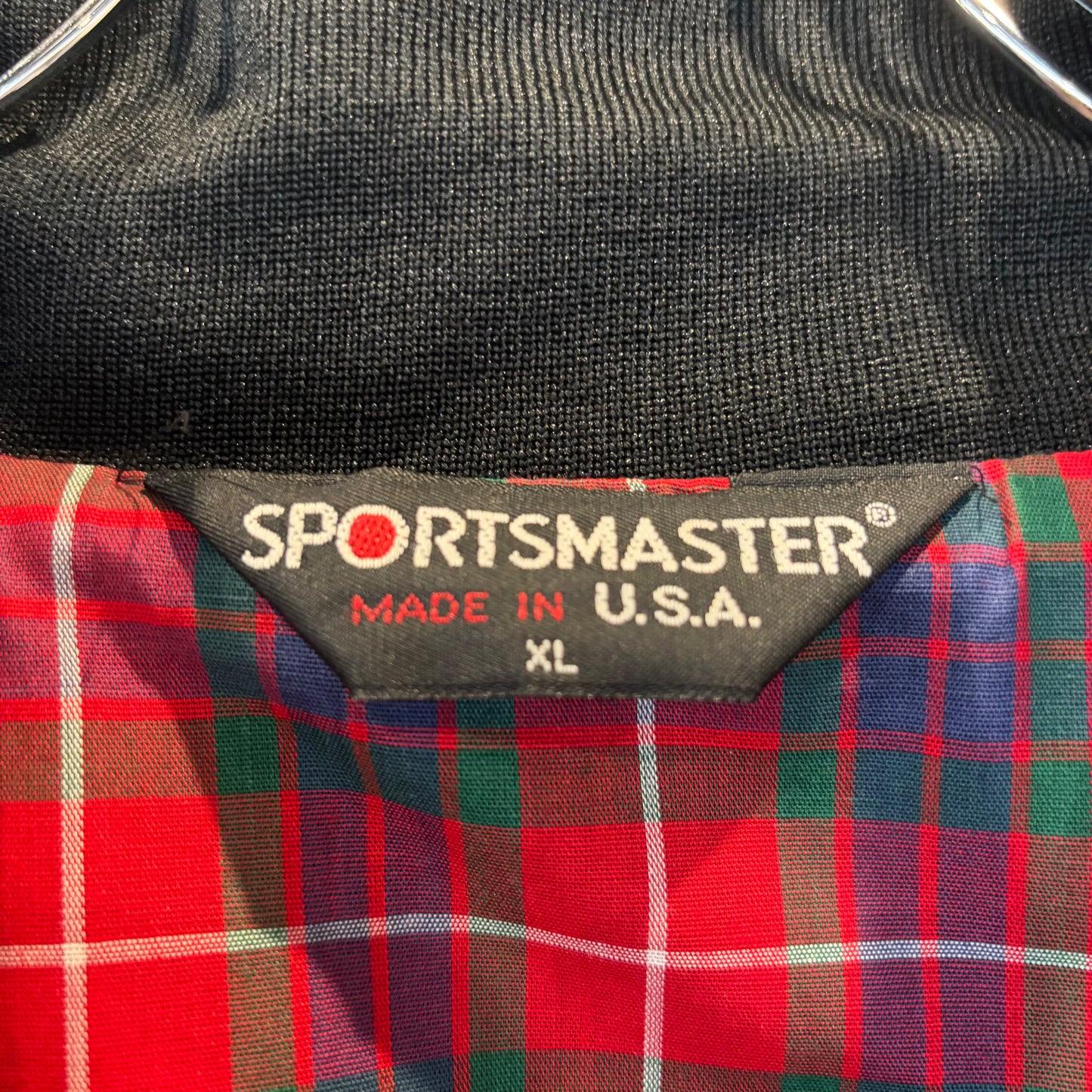 80's SPORTSMASTER BETHEL PARK POLICE ハリントンジャケット スウィングトップ 黒 XL /A8127J-SO