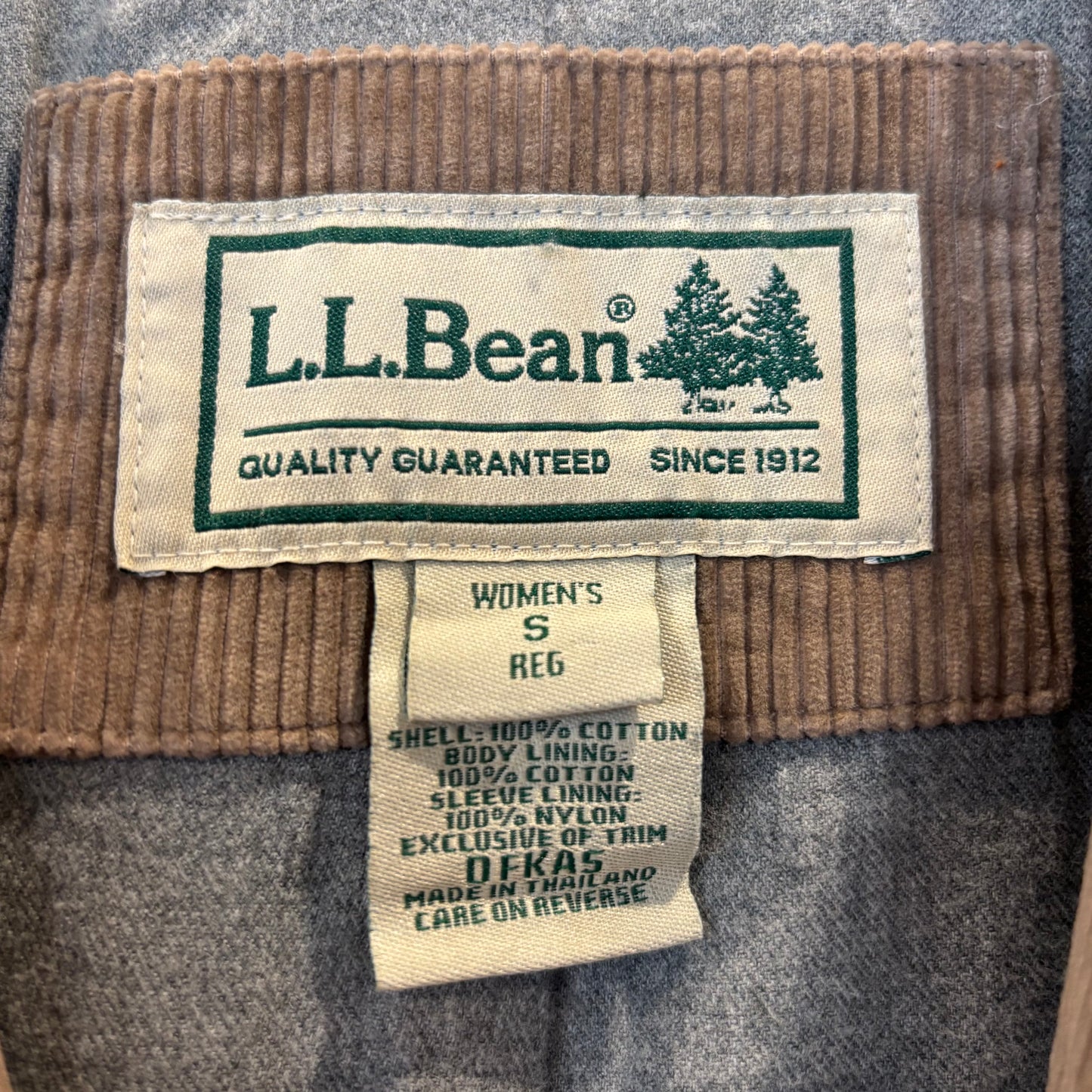 90's L.L.Bean WOMEN'S コーデュロイ ハンティングジャケット ブラウン S /A5581J-SO