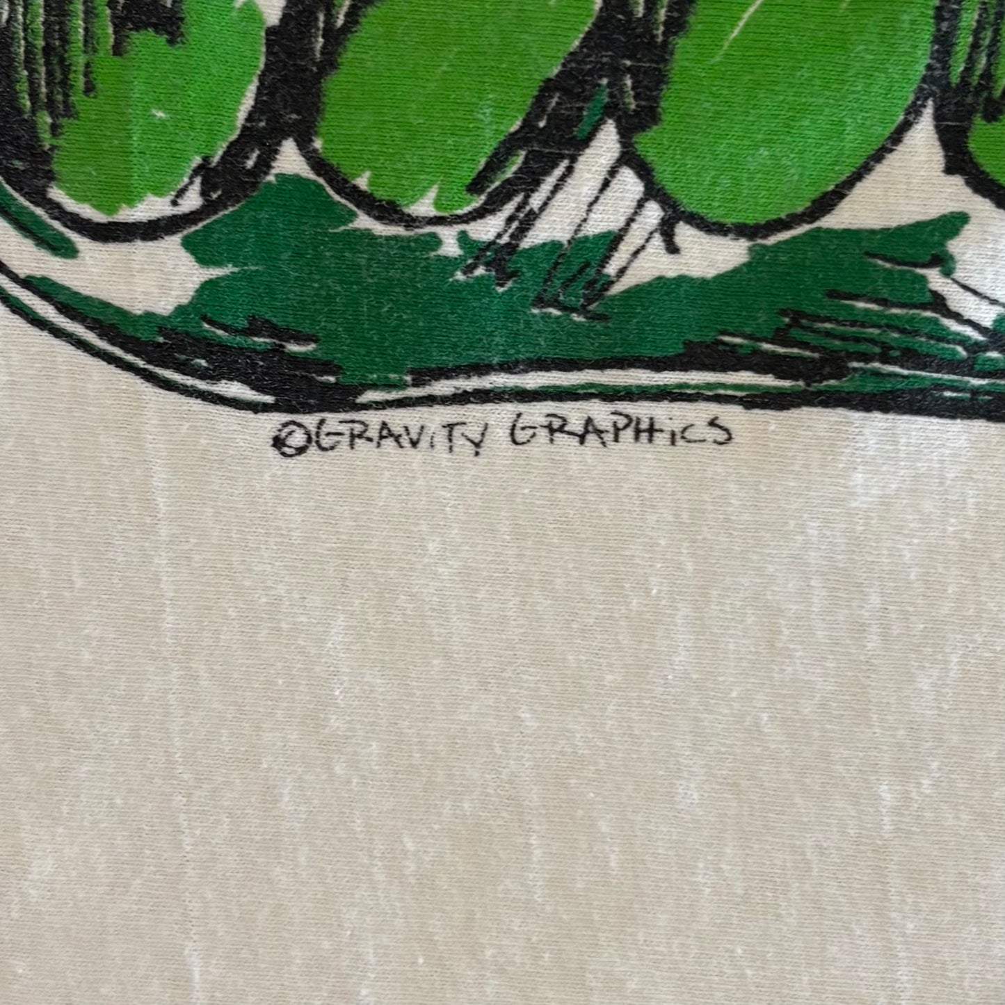 90's GRAVITY GRAPHiCS PEAS 豆Tシャツ 白(L)/A4120T-SO