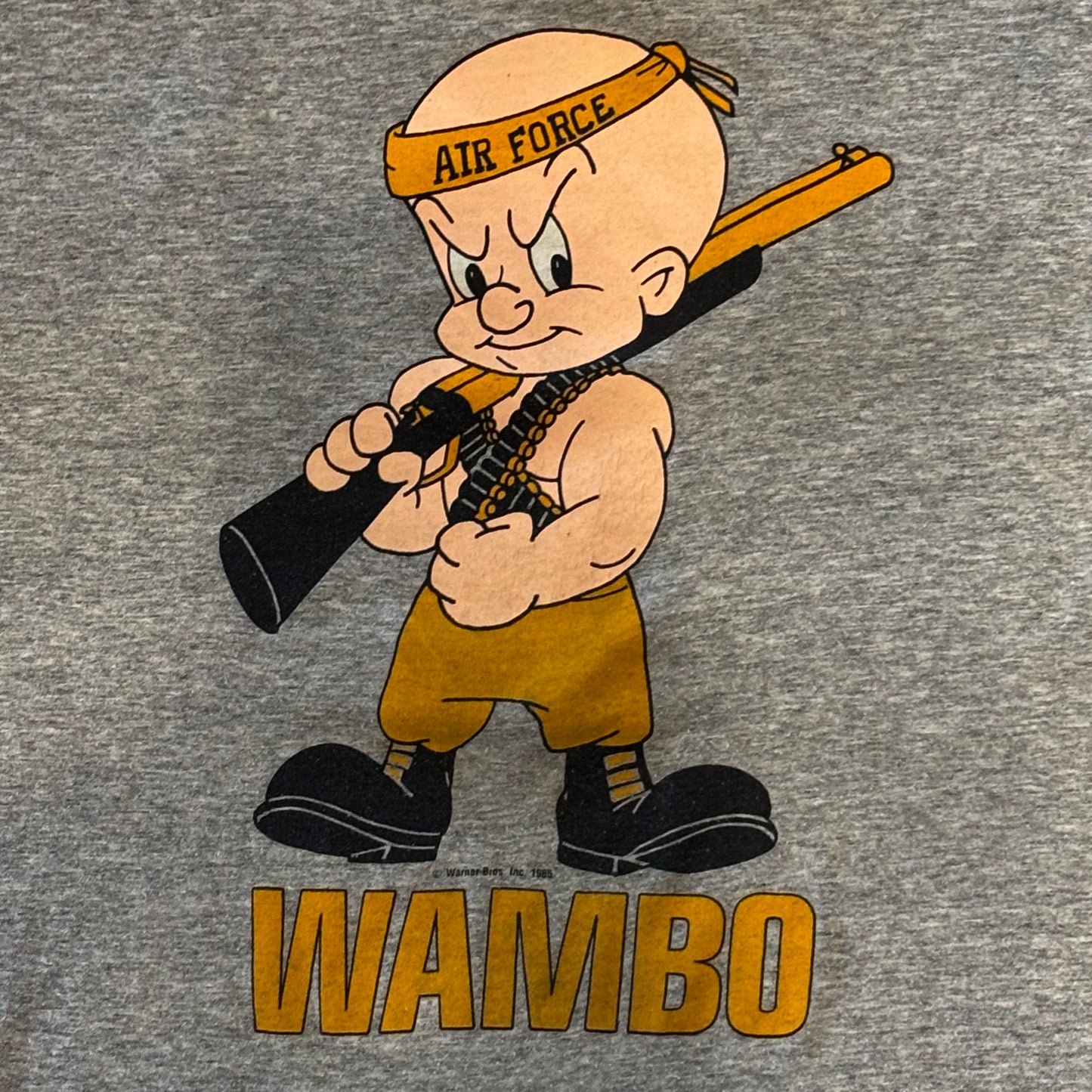 80's ARTEX WAMBO AIR FORCE Tシャツ グレー(L)/A3821T-SO