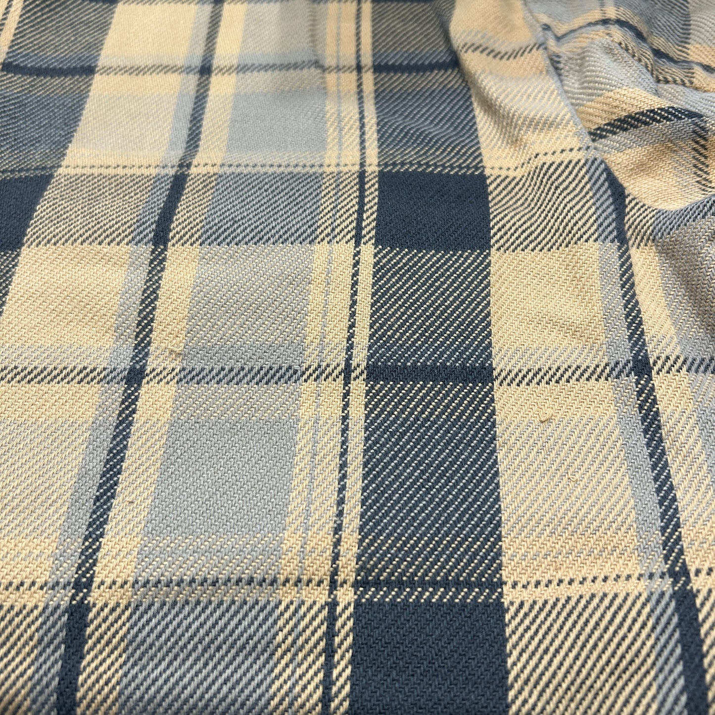80's FIVE BROTHER flannel shirt ファイブブラザー ネルシャツ ベージュ 黒 (L)/B3085SH-SO