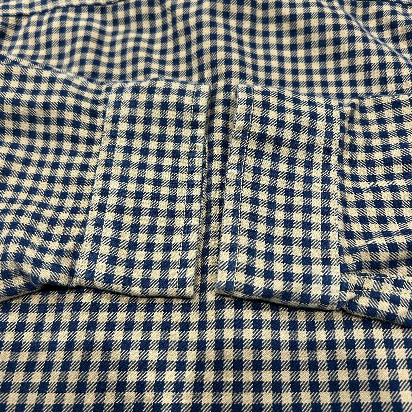 00's J.CREW cotton work type shirt コットン ワーク シャツ ブラック 茶 (XL)/A8505SH-SO