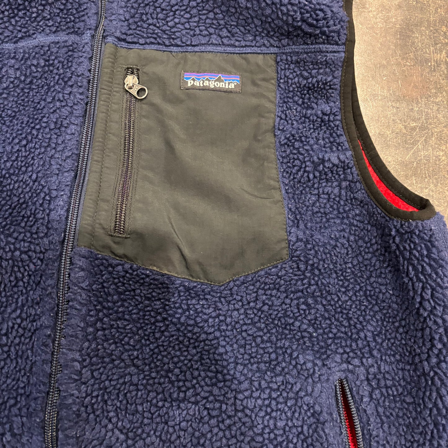00's Patagonia retro x vest パタゴニア レトロ X ベスト フリース ネイビー (L)/A1537V-SO
