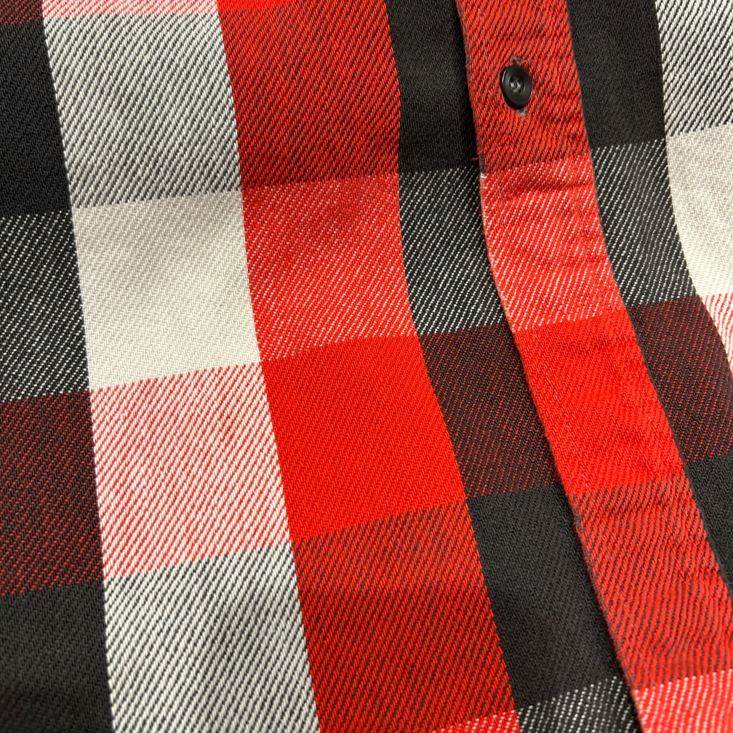 80's ALASKAN flannel shirt アラスカン ネルシャツ ブロック チェック 赤 グレー 白 (不明)/B2901SH-SO
