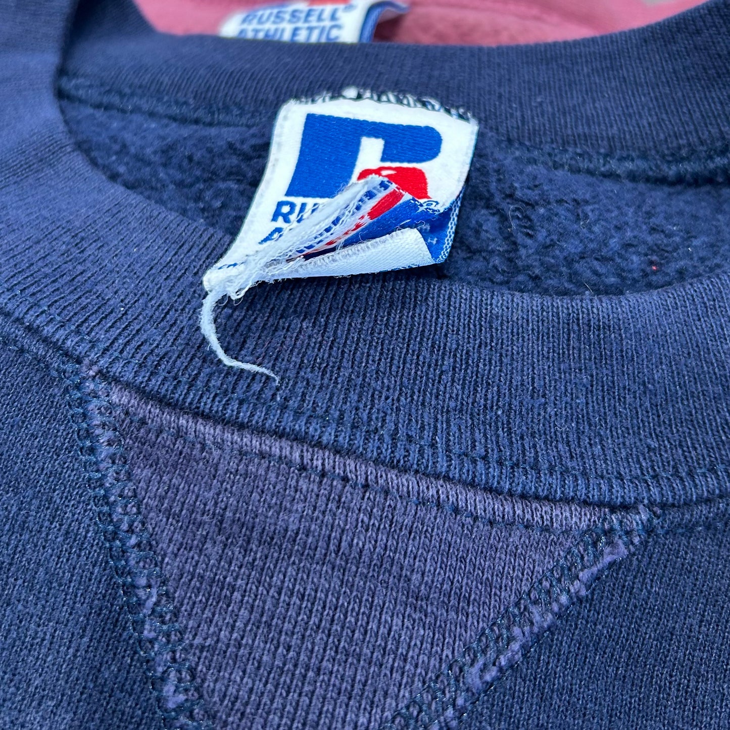 90's Russell Athletic ラッセル スウェット N FOOTBALL 紺(XL)/A5808S-SO