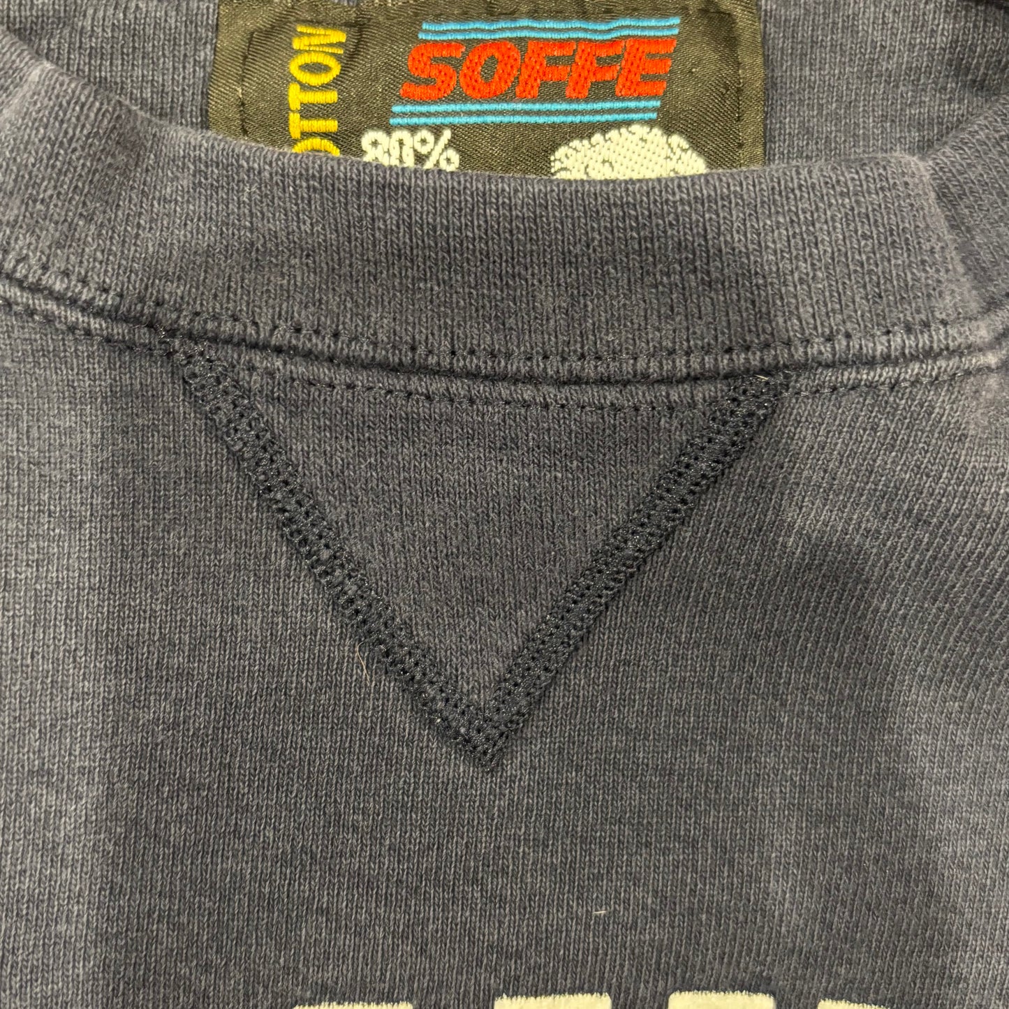 90's Soffe "PIERVIEW" Cafe & Cantina カレッジスウェット 紺 (XL)/A7902S-SO