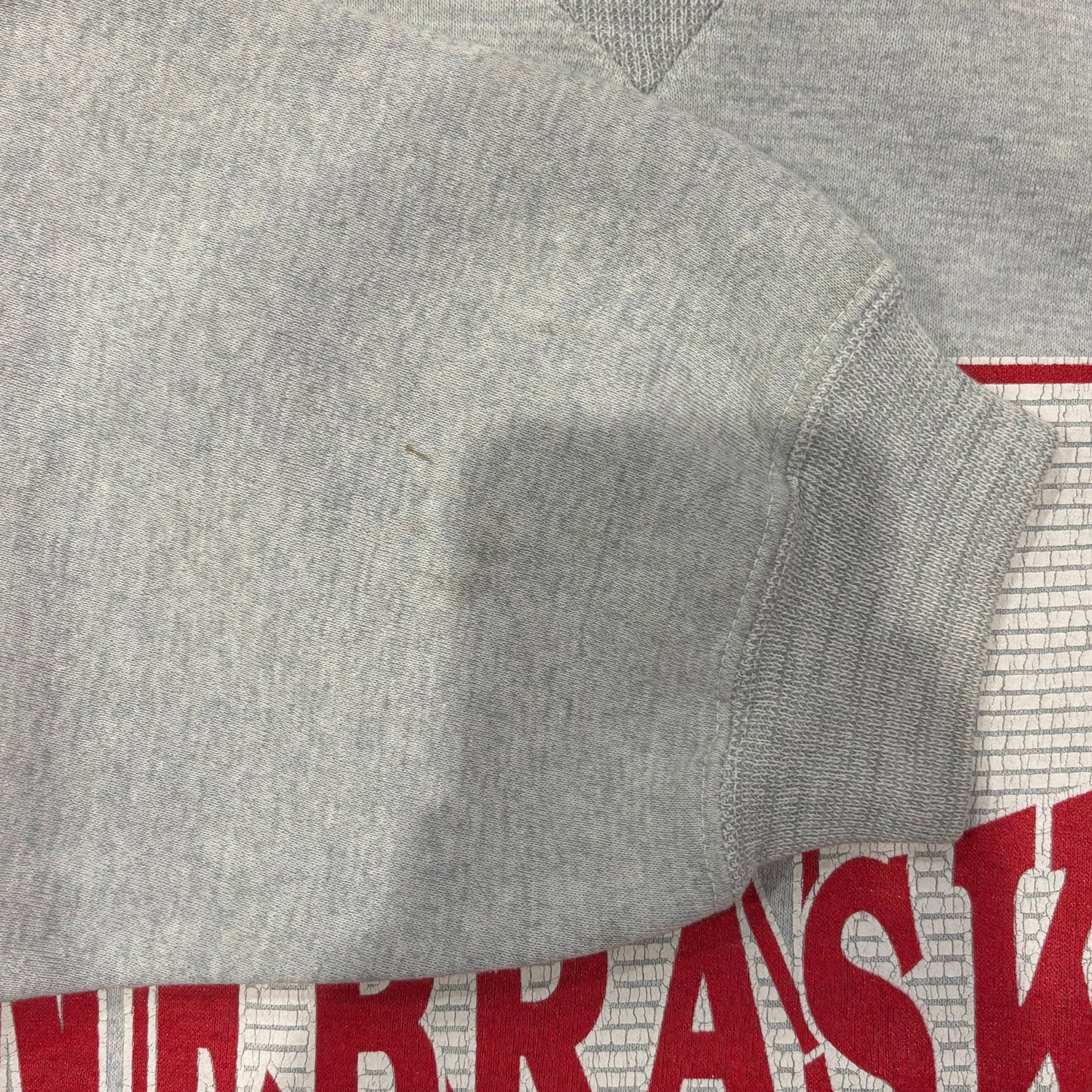 00's Wear "NEBRASKA" Cornhuskers カレッジスウェット 白 (XL)/B1580S-SO