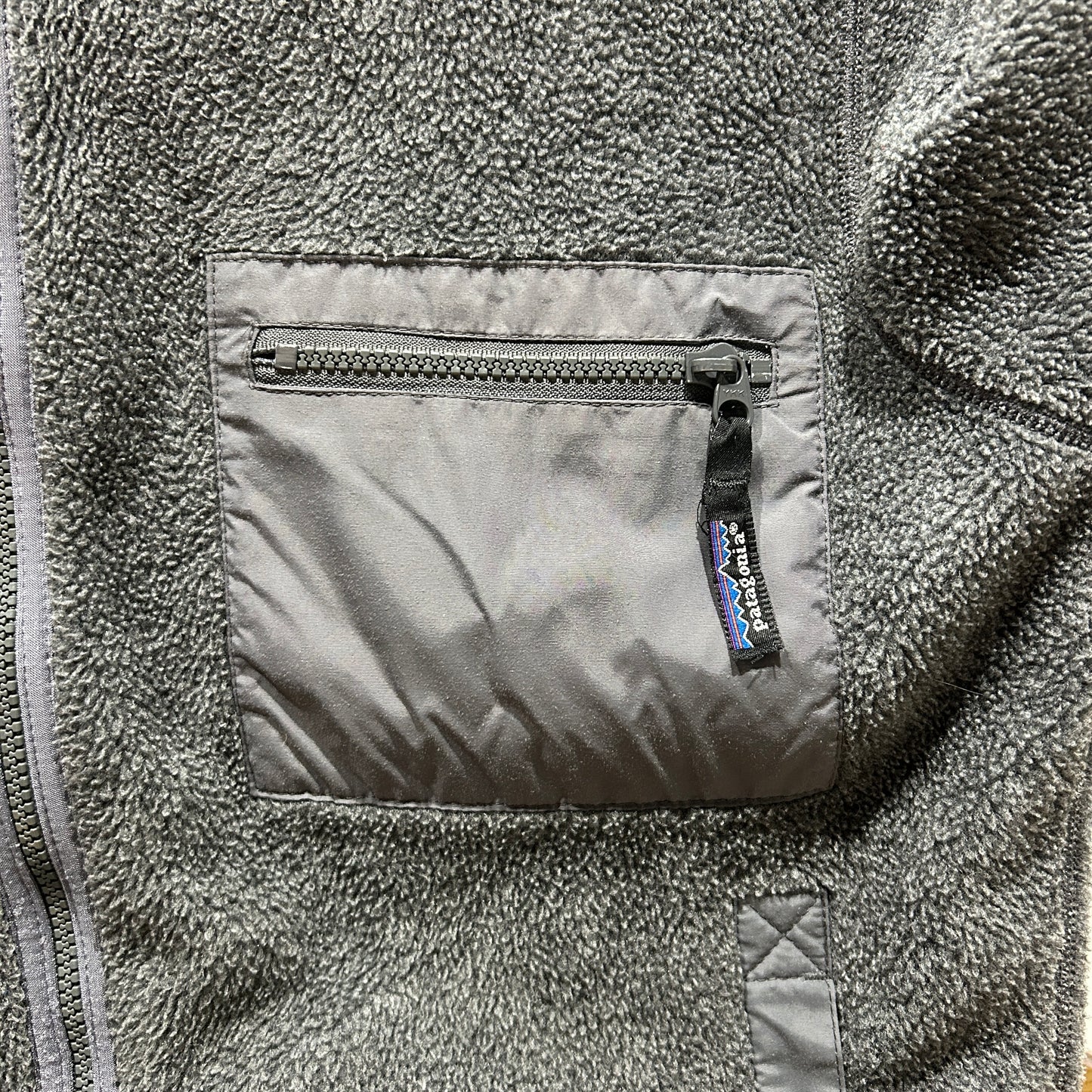 90's Patagonia パタゴニア シンチラジャケット フリース USA製 グレー(M)/A5179O-SO