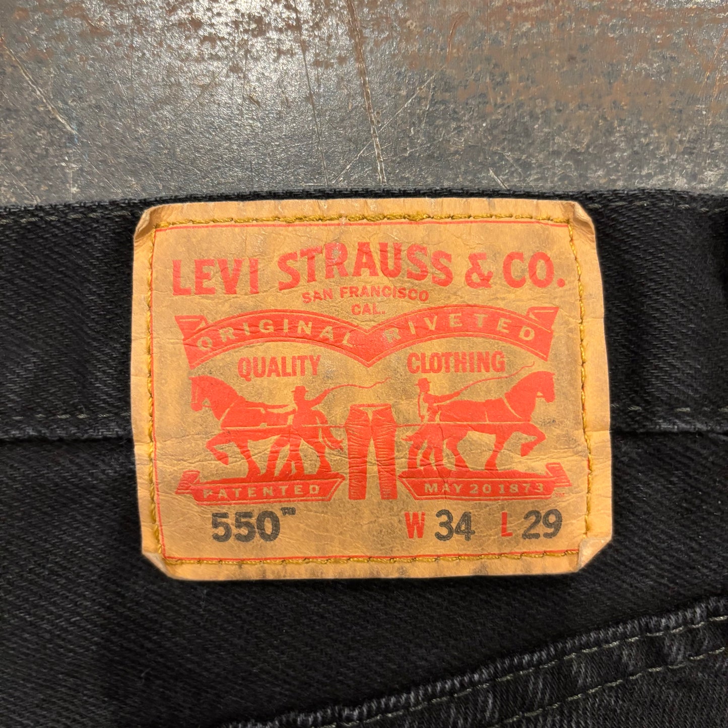 00's Levi's リーバイス 550 ブラックデニム W34/L29 /B2316P-SO