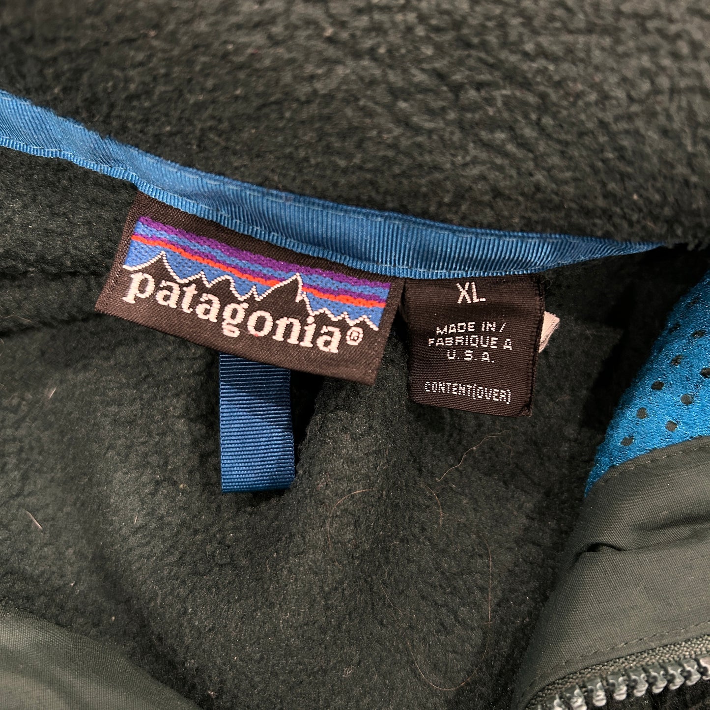 90's Patagonia パタゴニア シンチラジャケット ハンターグリーン USA製(XXL)/A0155O-SO