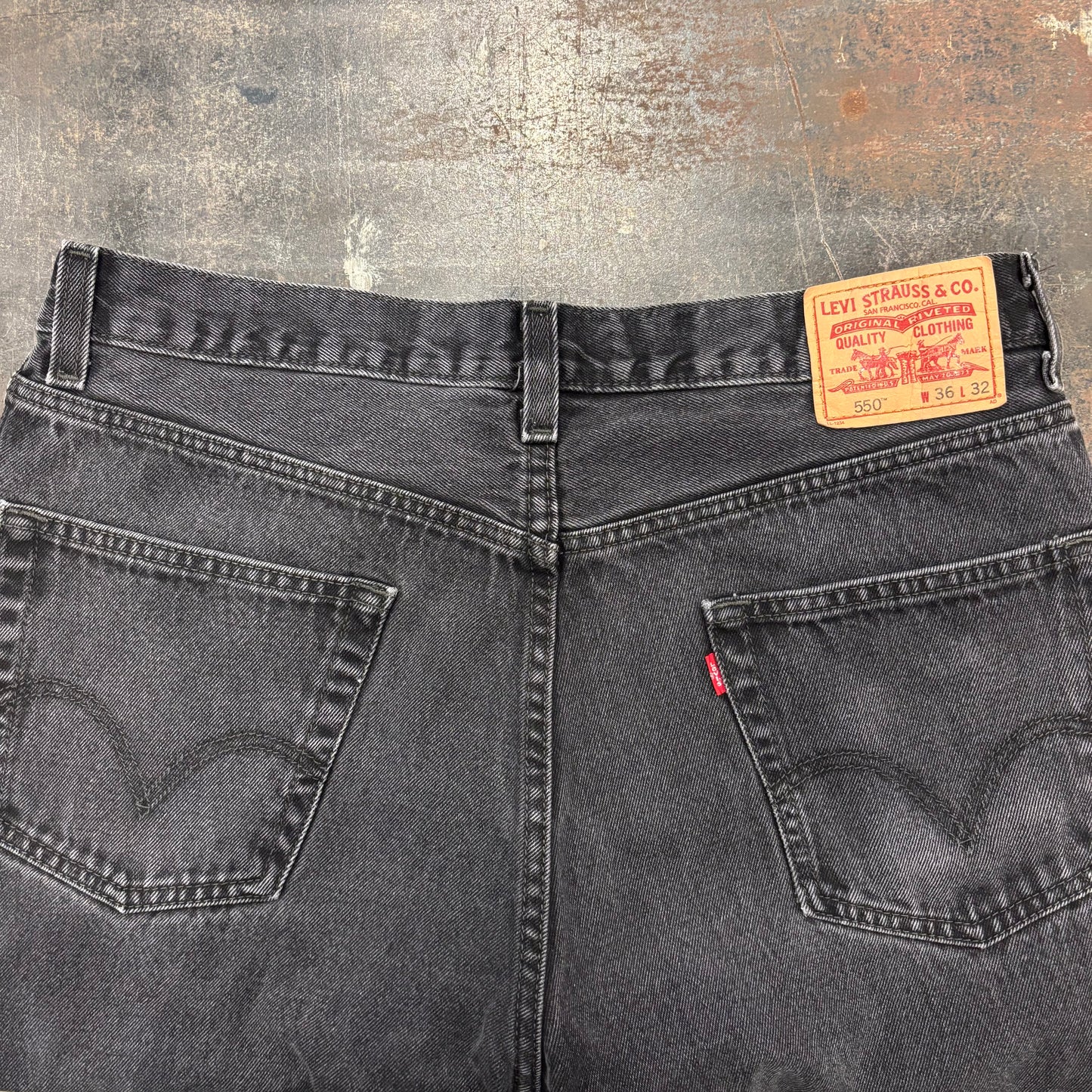 00's Levi's リーバイス 550 ブラックデニム W36/L32 /A8432P-SO