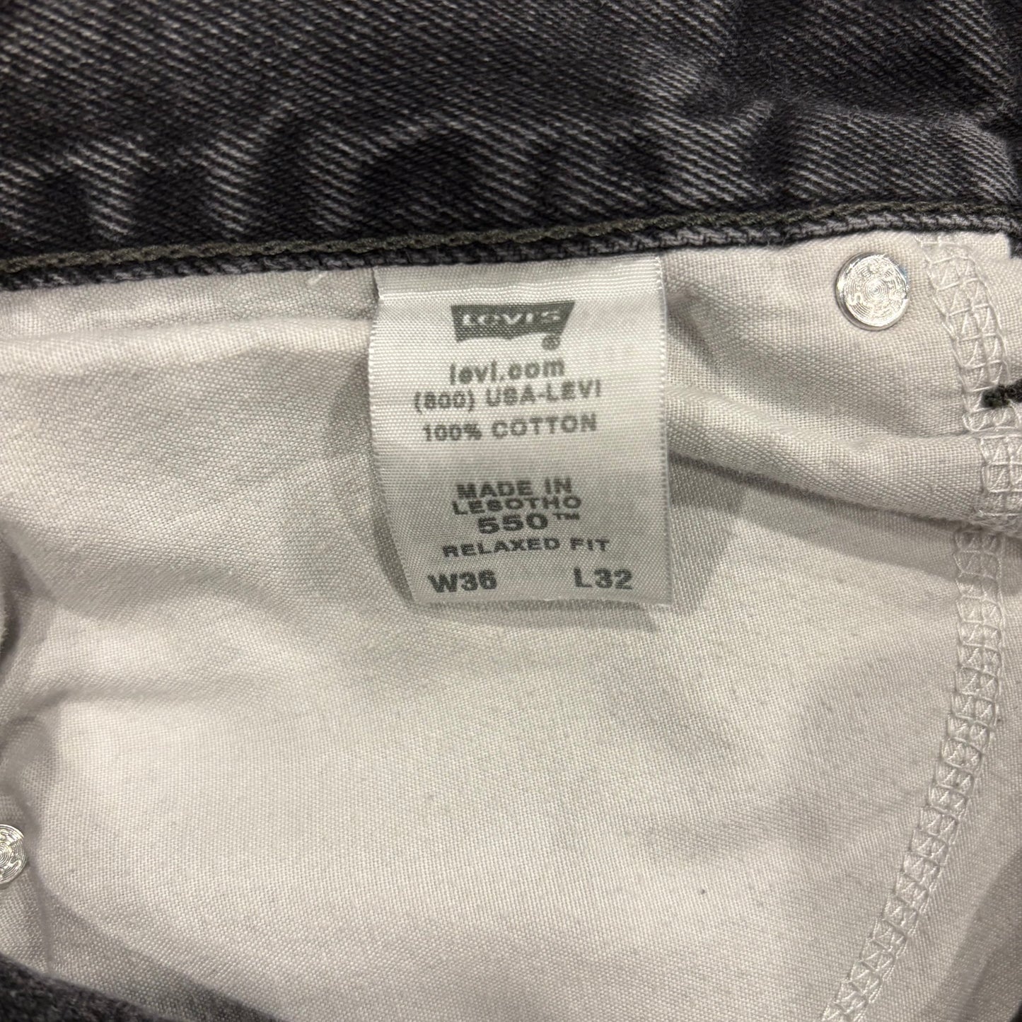 00's Levi's リーバイス 550 ブラックデニム W36/L32 /A8432P-SO