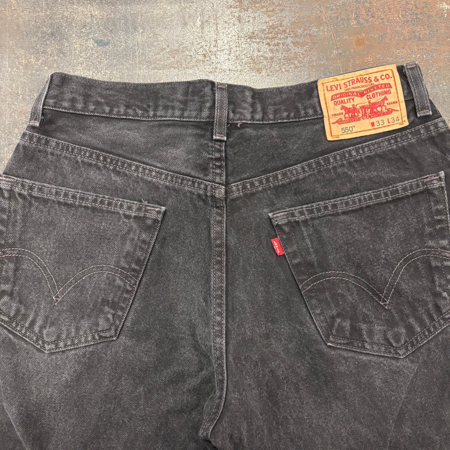 00's Levi's リーバイス 550 ブラックデニム W33/L34 /B2317P-SO