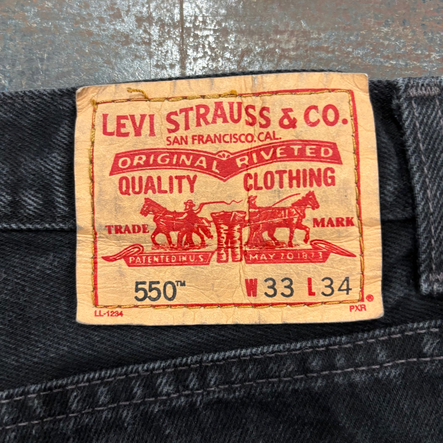 00's Levi's リーバイス 550 ブラックデニム W33/L34 /B2317P-SO