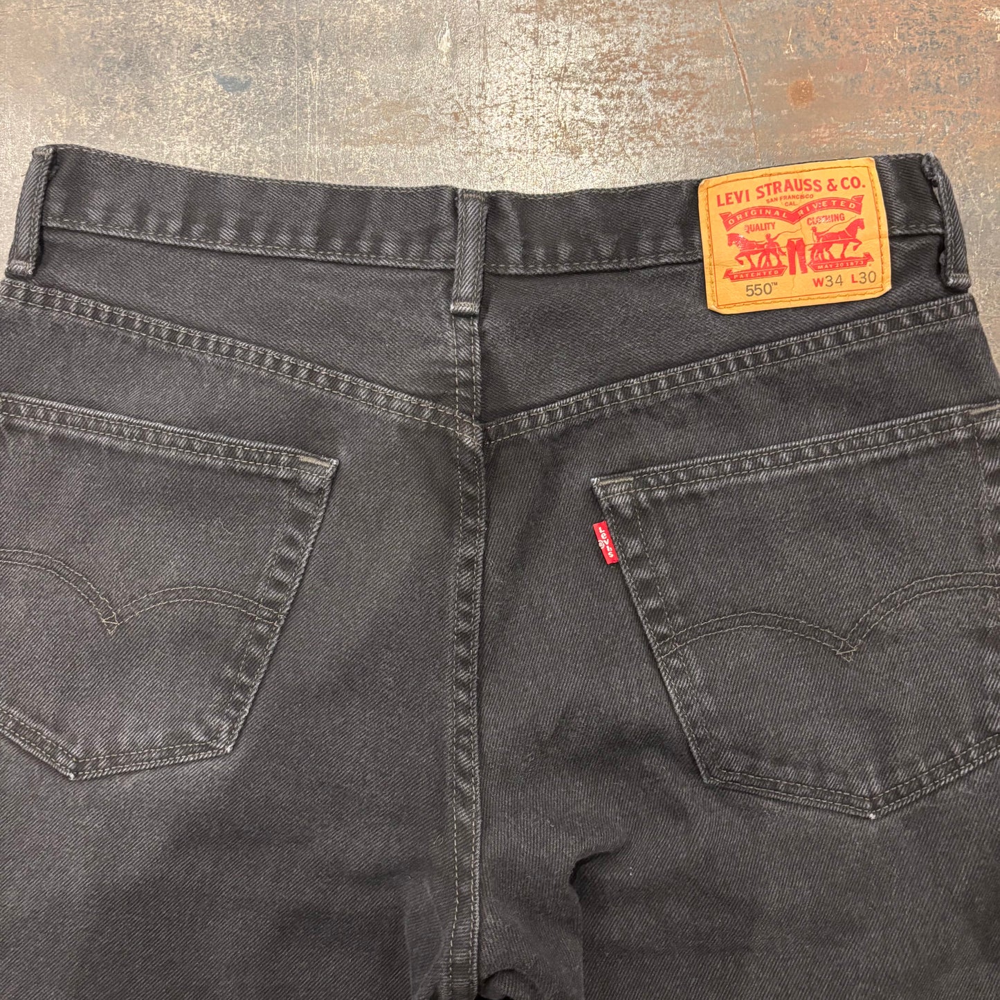 00's Levi's リーバイス 550 ブラックデニム W34/L30 /A8376P-SO