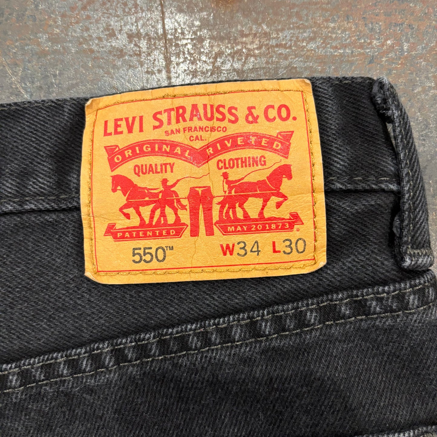 00's Levi's リーバイス 550 ブラックデニム W34/L30 /A8376P-SO