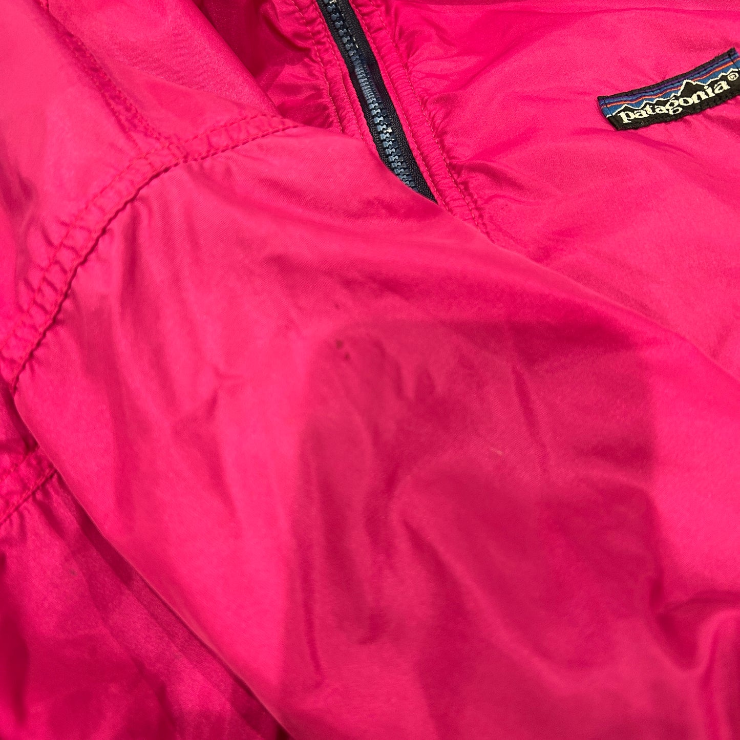 80's Patagonia パタゴニア シェルドシンチラ ナイロン/フリース USA製 ピンク/A5264A 5264O-SO