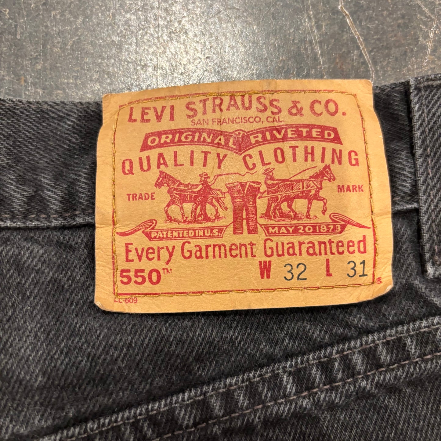 00's Levi's リーバイス 550 ブラックデニム W32/L31 /A7359P-SO