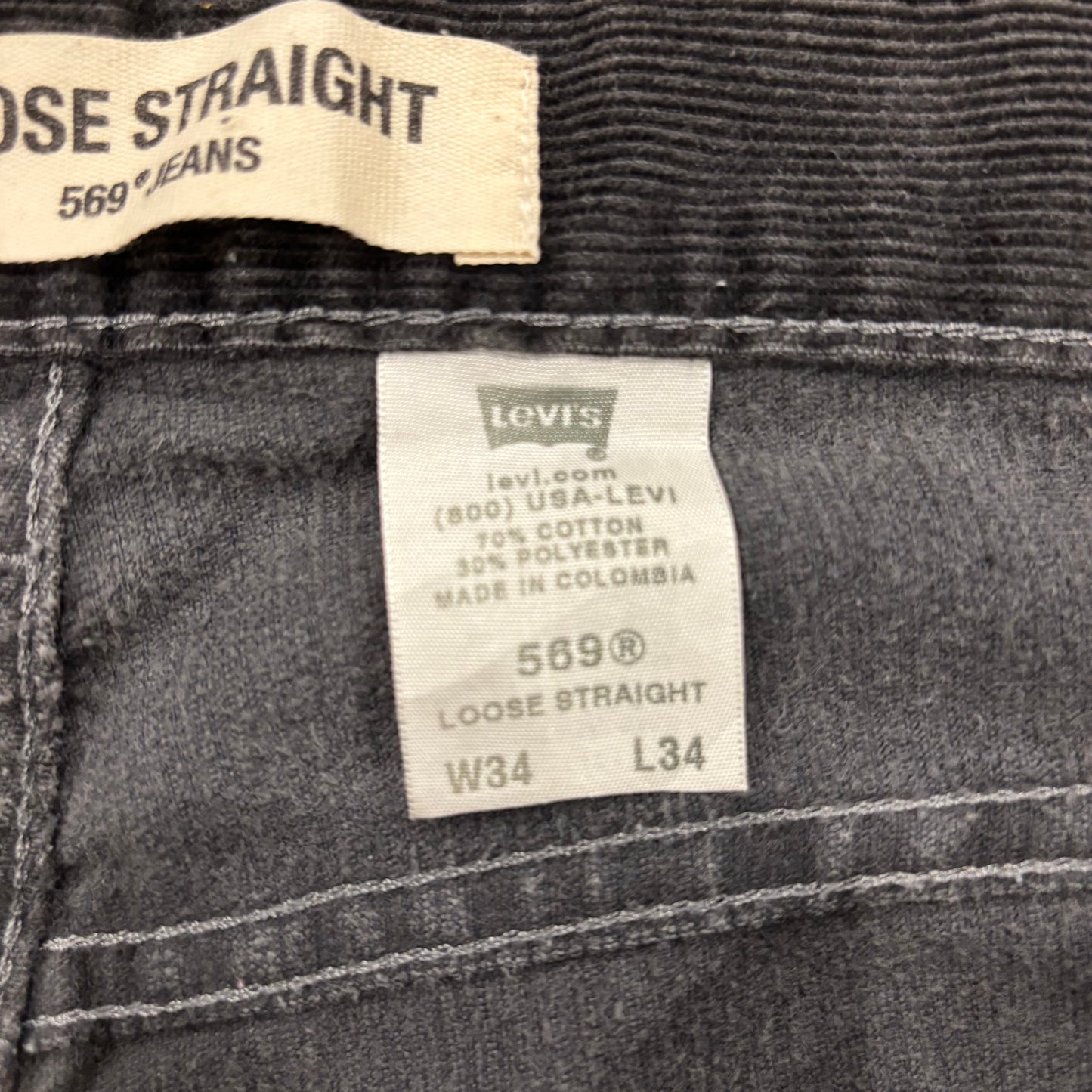 00's Levi's リーバイス 569 コーデュロイパンツ W34/L34 /B1130P-SO